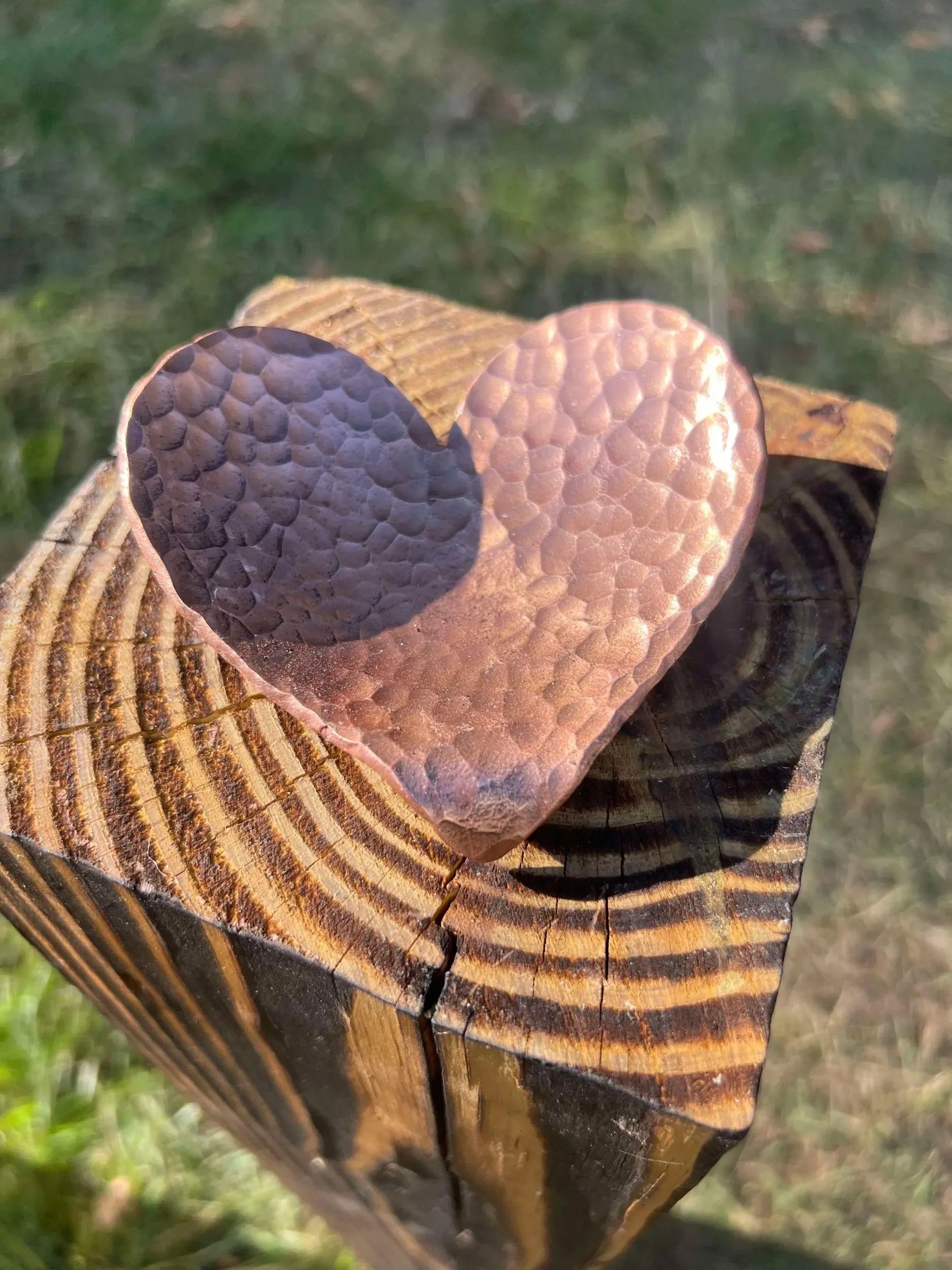 Forged Heart Shaped Dish Redbeard's Forge LLC