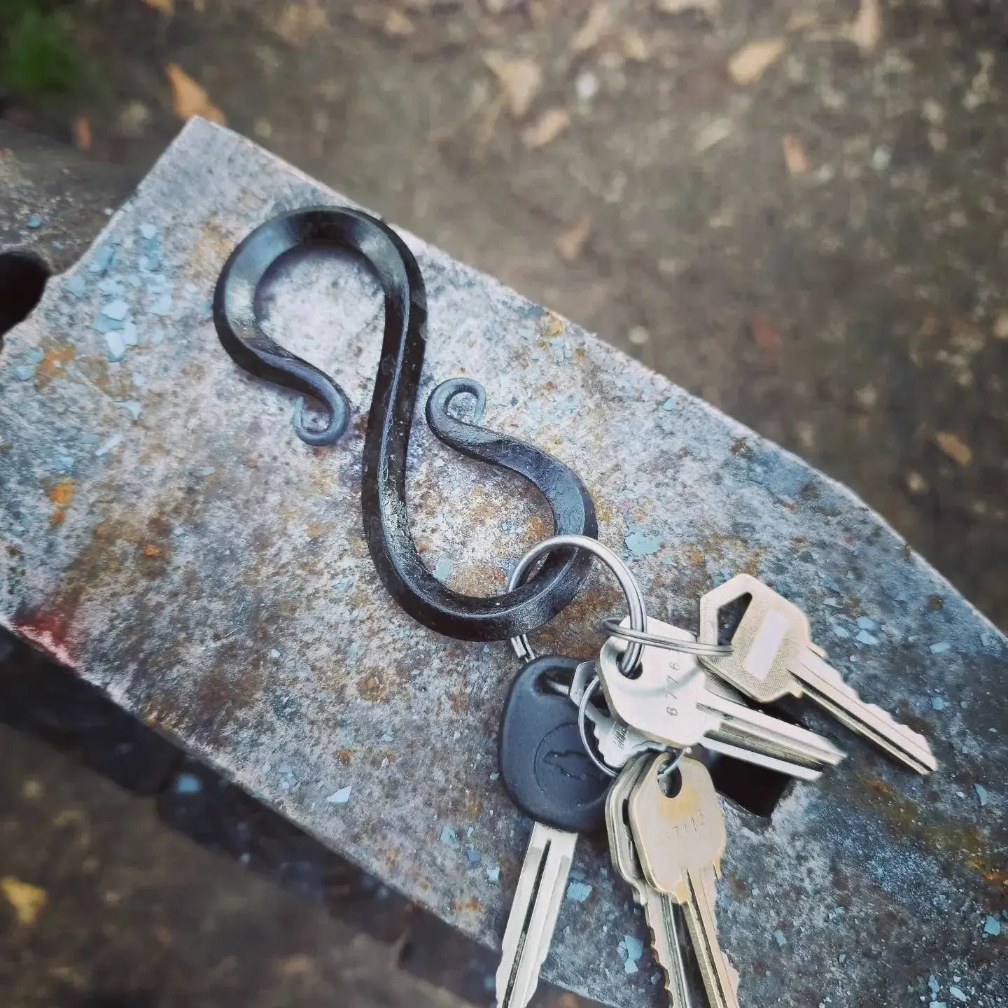 Forged Key Chain Holder Redbeard's Forge LLC