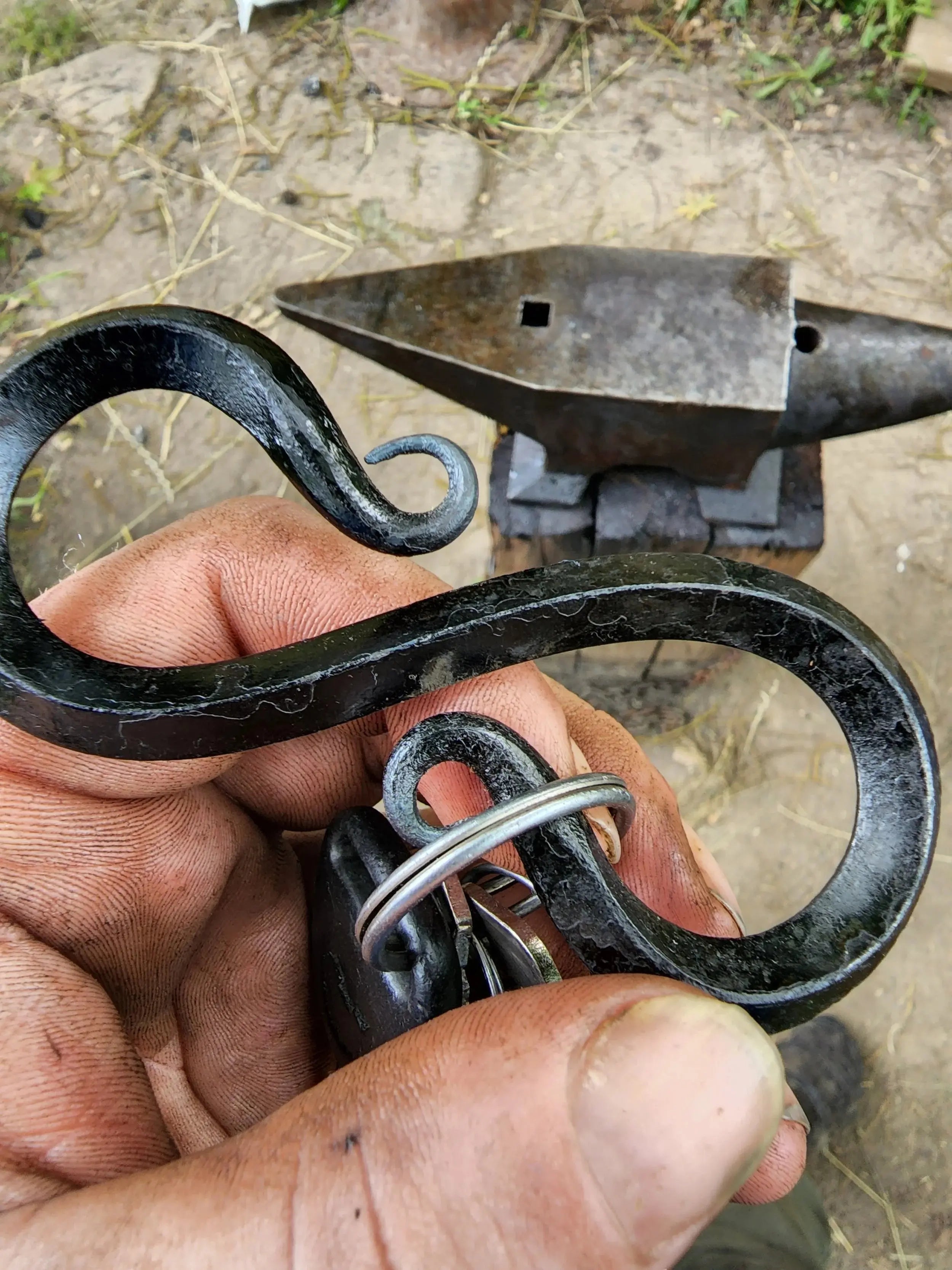 Forged Key Chain Holder Redbeard's Forge LLC
