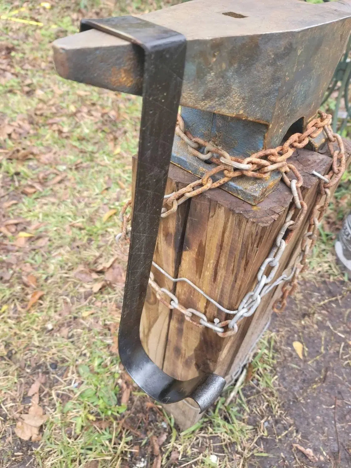 Forged Wreath Hanger Redbeard's Forge LLC