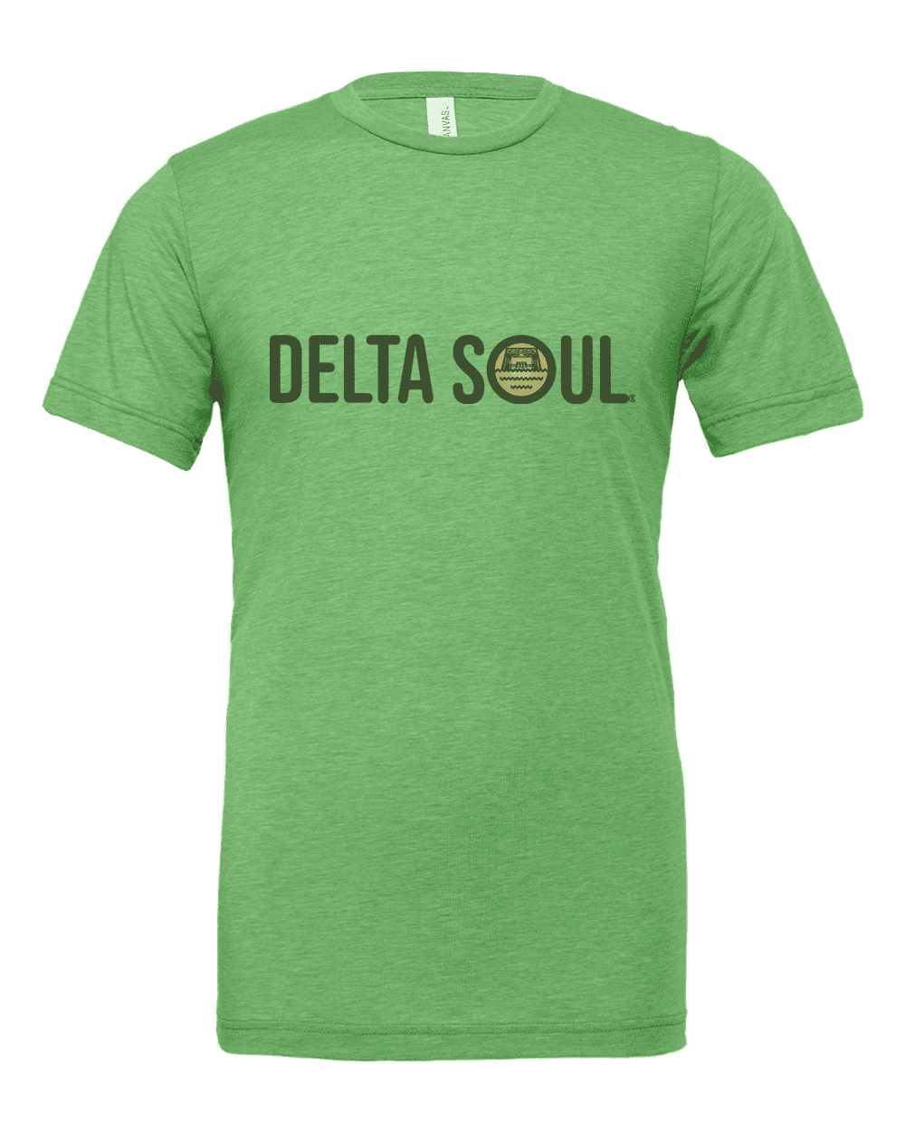 Delta Soul Ducks Tee: Green Mississippi Conservation Shirt - Ducks in Flight
