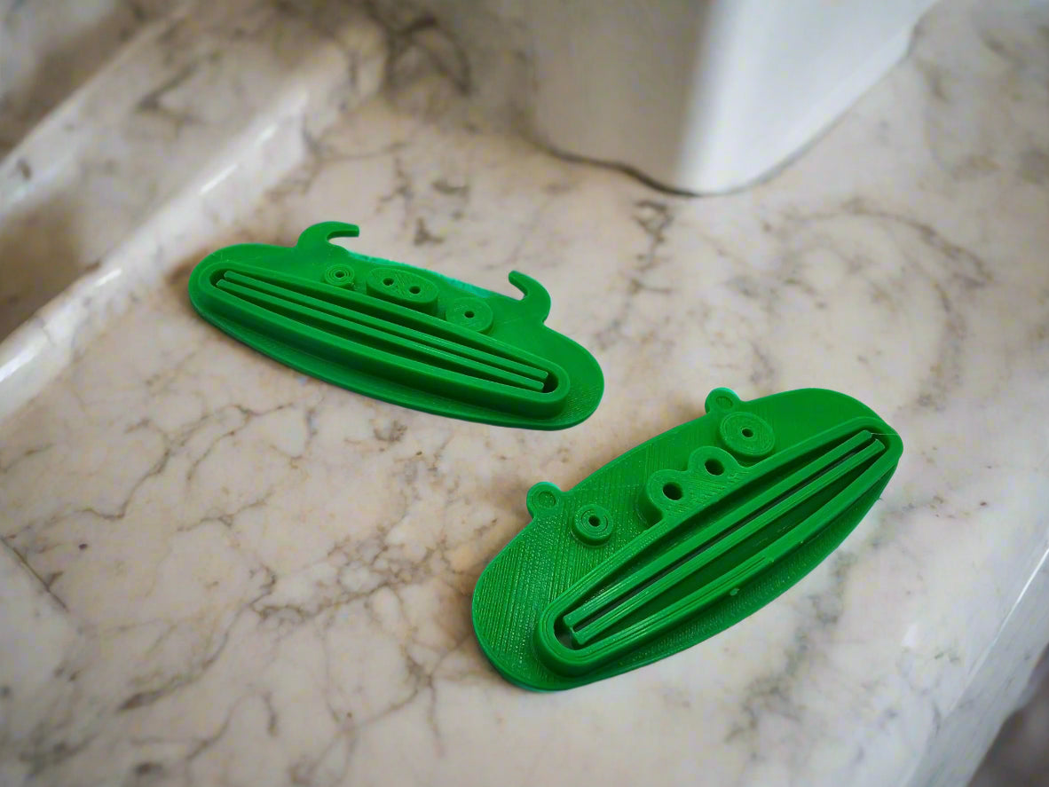 Animal toothpaste pushers by The Tween Space styled for bathroom organization – Mississippi handmade gifts