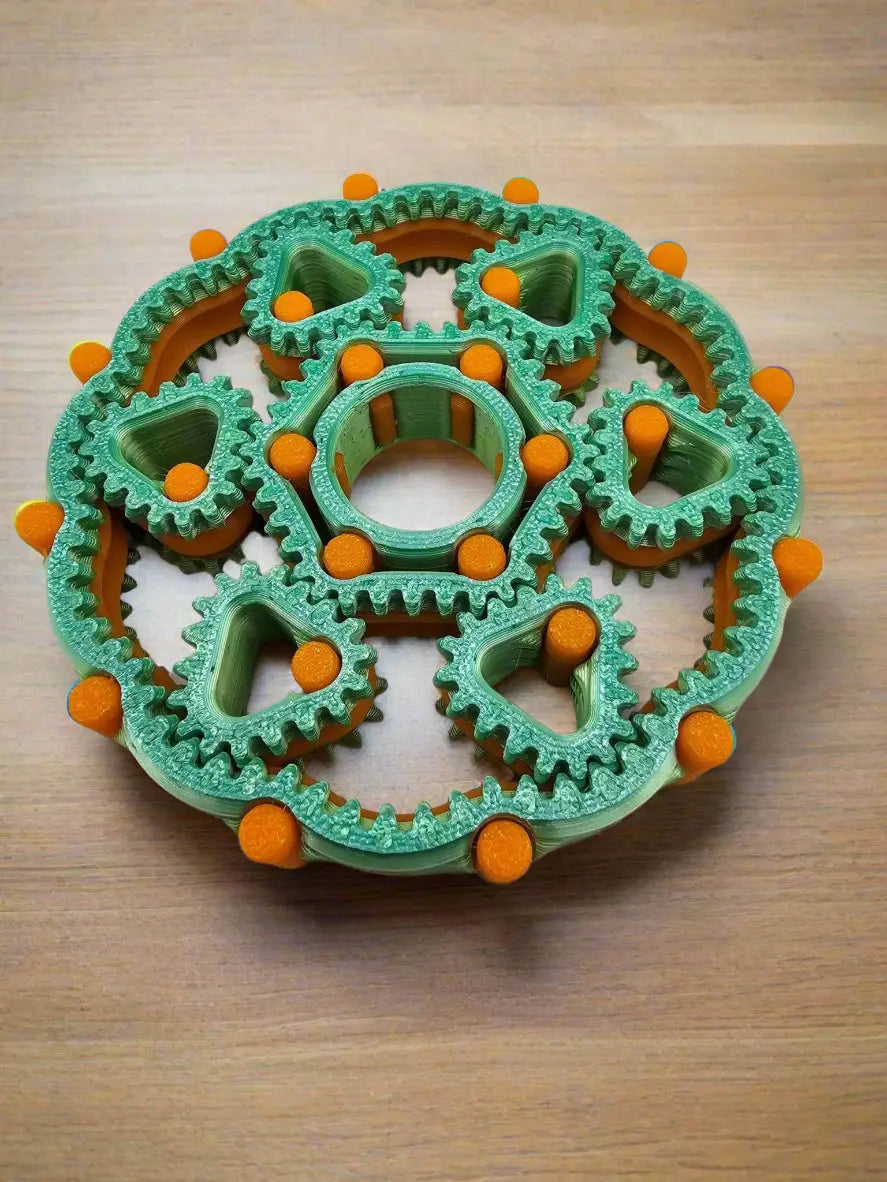 Galaxy Gear Spinner Fidget Toy: 3D Printed, Mississippi Made. Sensory Toy by The Tween Space, Main Street Collective L.L.C.