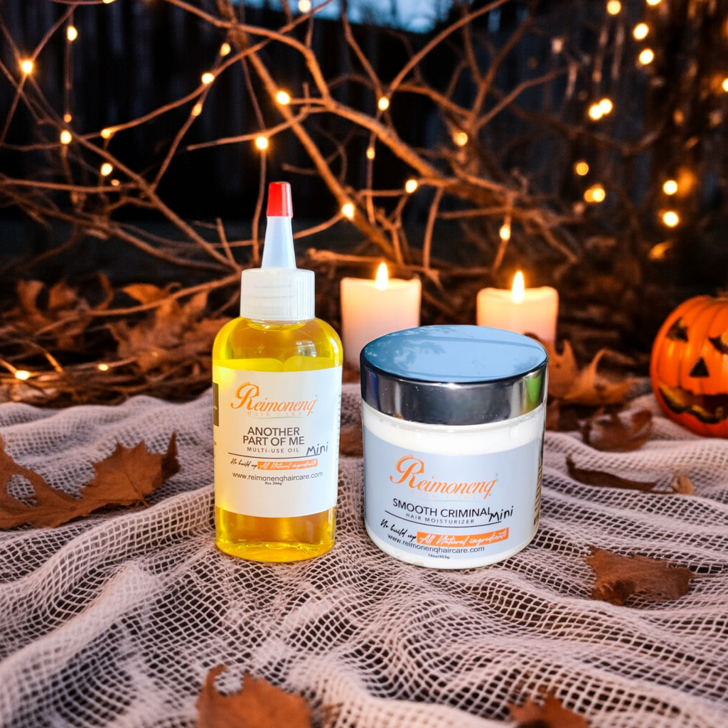 Smooth Criminal Hair Moisturizer & Another Part Of Me Multi-Use Oil Mini Bundle - Reimonenq Haircare Travel Size Curly Hair Care