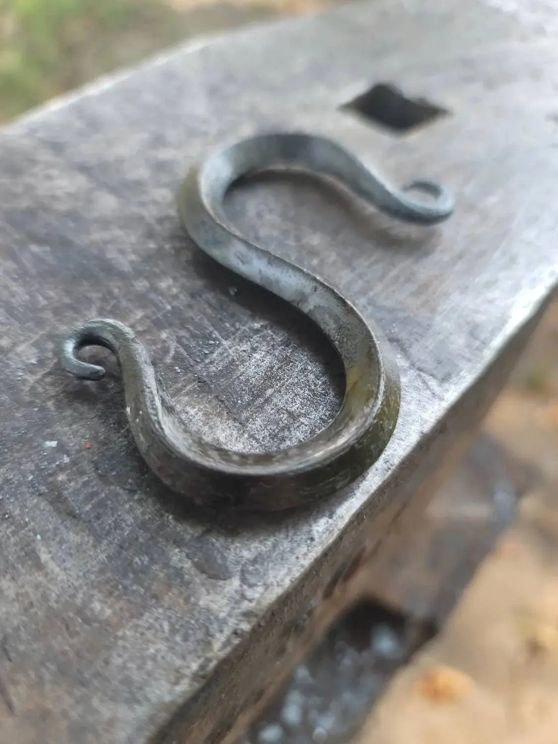 Hand Forged S Hook-Diamond Shaped Redbeard's Forge LLC
