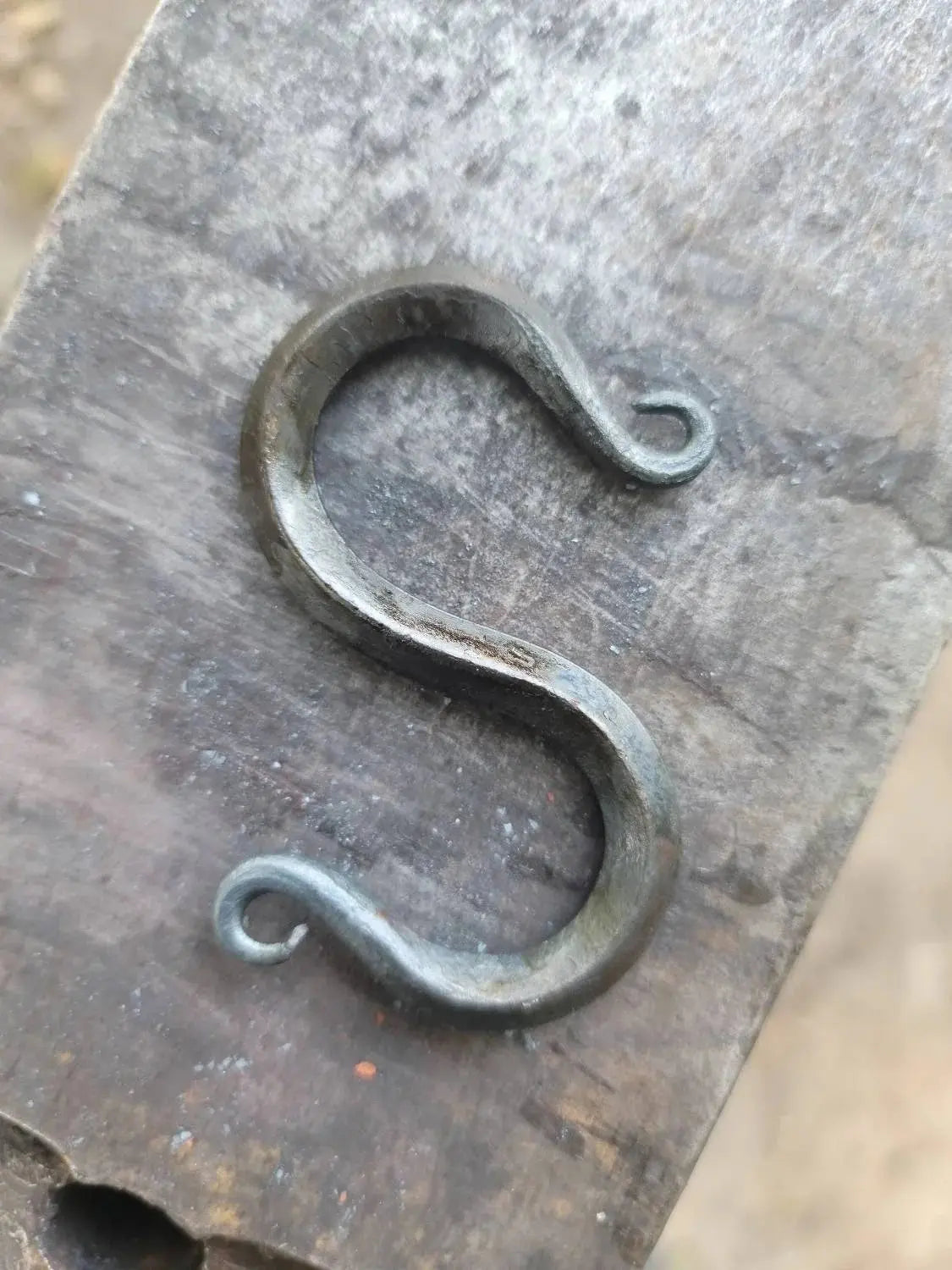 Hand Forged S Hook-Diamond Shaped Redbeard's Forge LLC