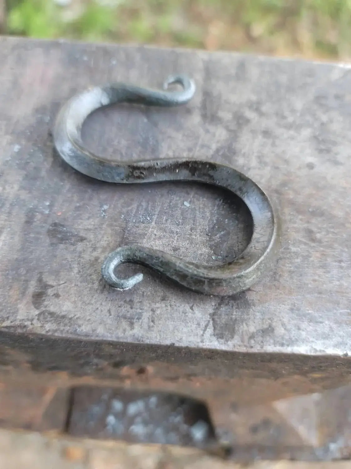Hand Forged S Hook-Diamond Shaped Redbeard's Forge LLC