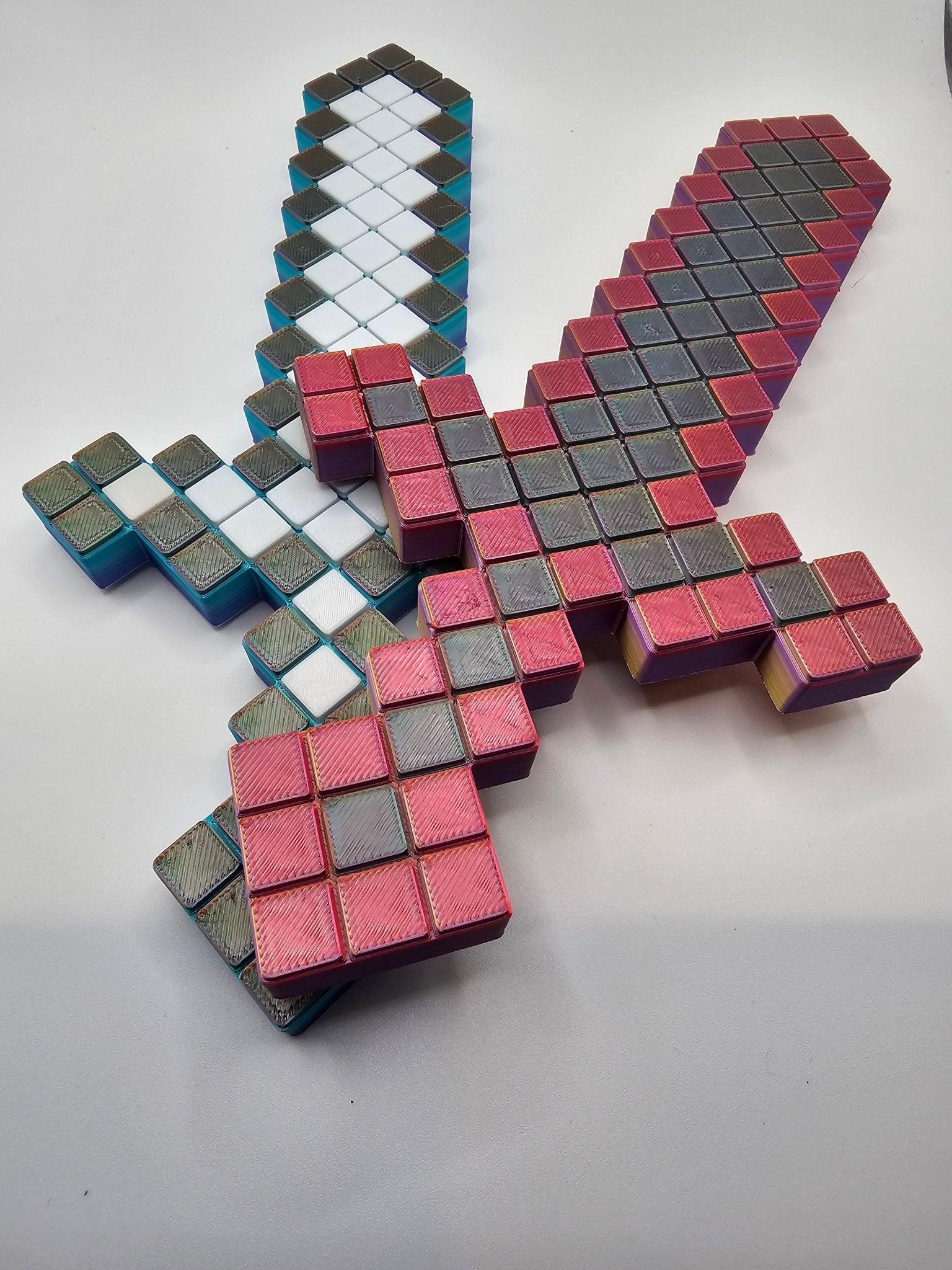 The Tween Space Pixel Warrior Sword styled with pixel gaming props – Mississippi handmade gifts
