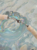Lobster clasp on handmade Mississippi beach necklace by Solid Rock Jewelry.
