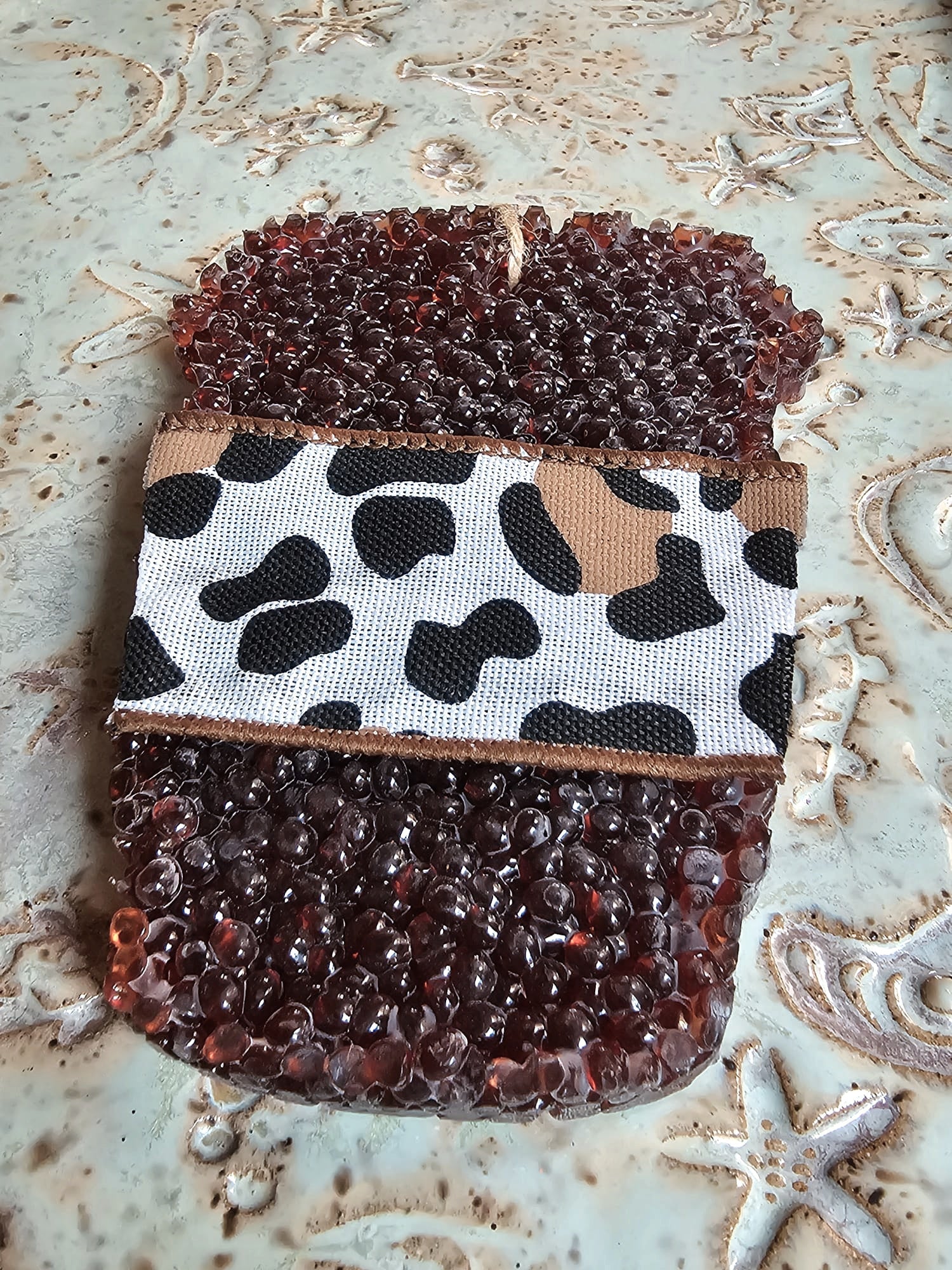 Iced Coffee Car Air Freshener - Handmade Coffee Lover Aroma Bead Freshie