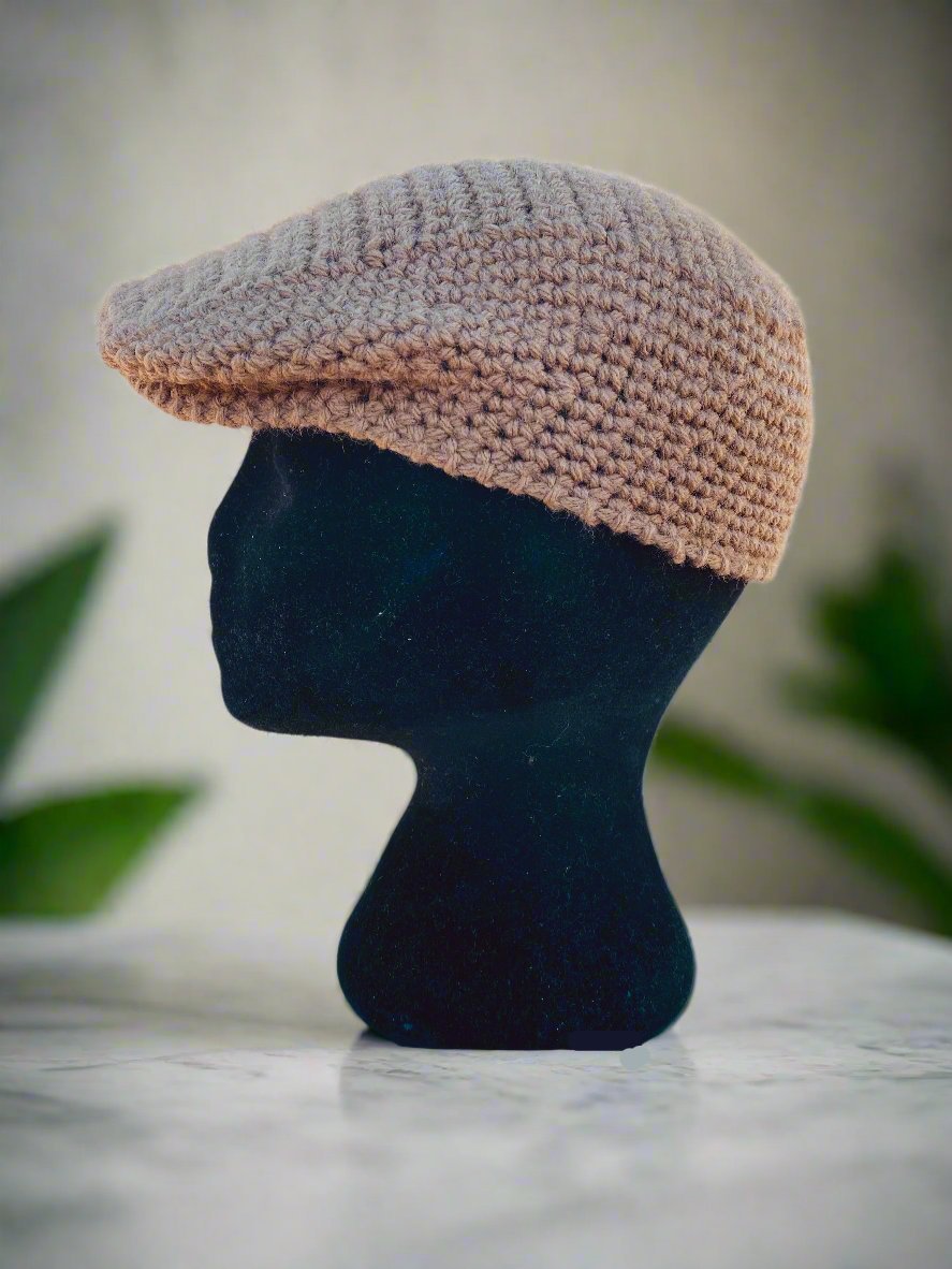 Handcrafted Crochet Newsboy Cap for Children | Kangol Style Kids Hat | Vintage Style Flat Cap | Main Street Collective