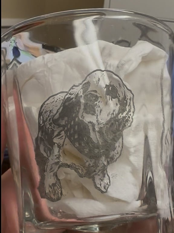 Personalized Whiskey Decanter with Custom Dog Portrait - Main Street Collective Engraved Glassware