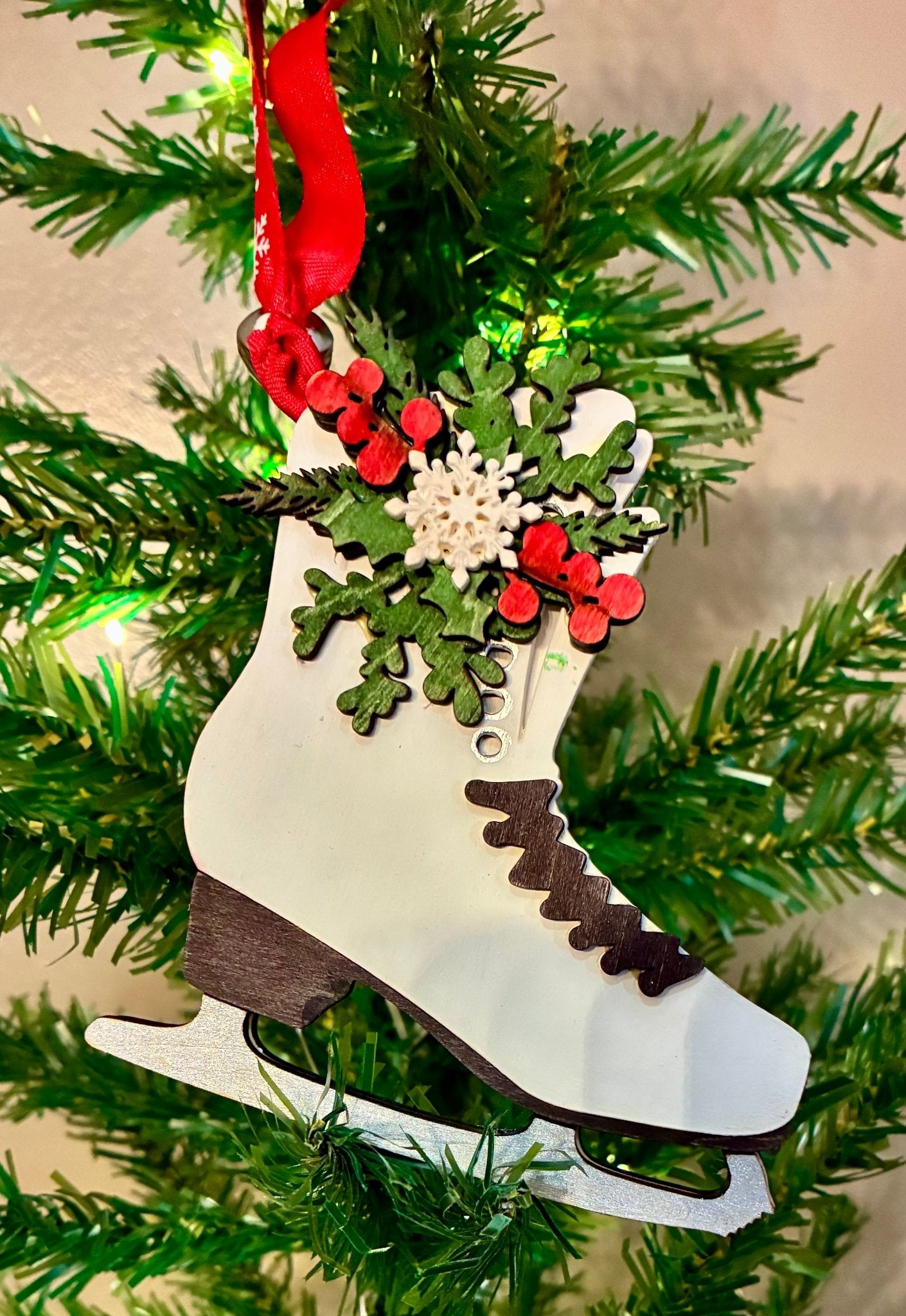 Ice Skate Christmas Ornament