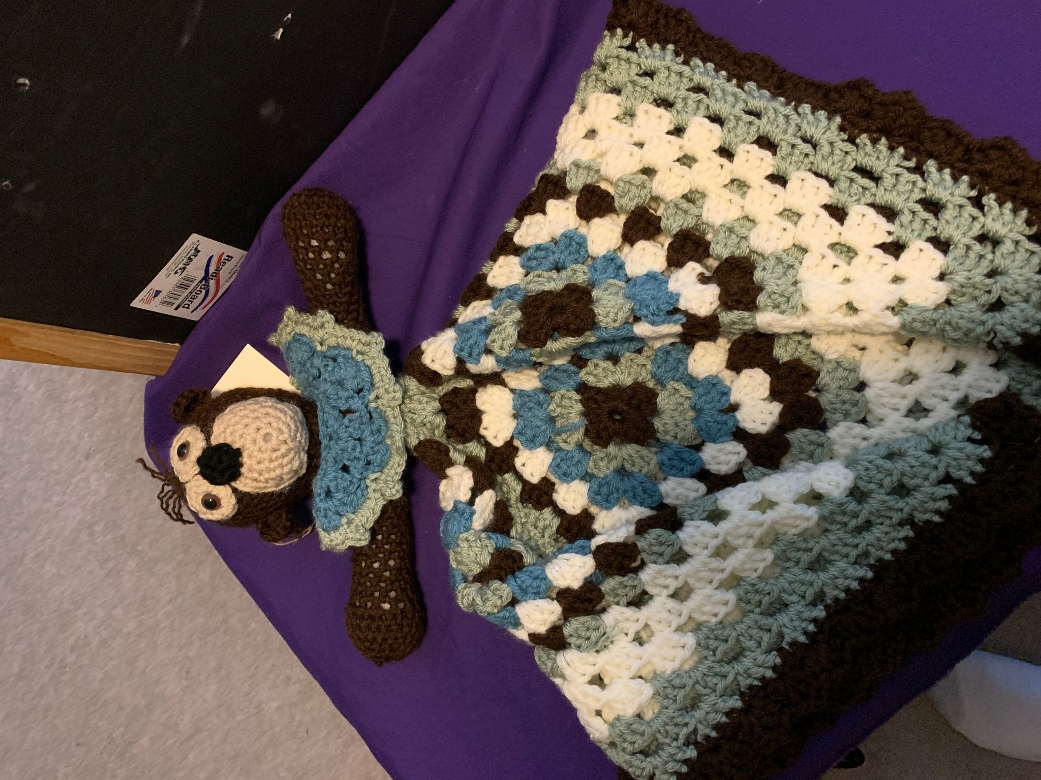Handmade Granny Square Monkey Blanket - A unique crochet blanket from Main Street Collective.