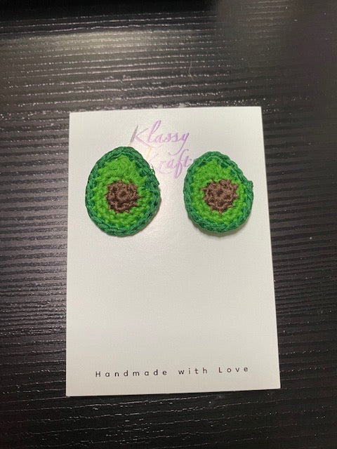 Handmade Crochet Avocado Earrings - Unique & Cute Design | Main Street Collective