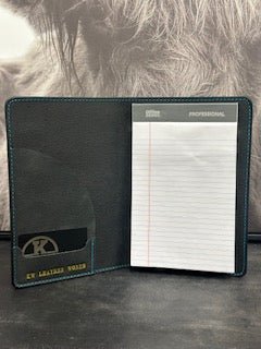 Leather Notebook Padfolio - Business Card Holder - Main Street Collective Custom Made