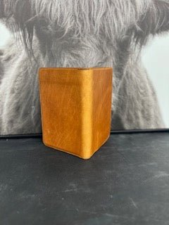 Handmade leather notebook with card holder slots - Main Street Collective