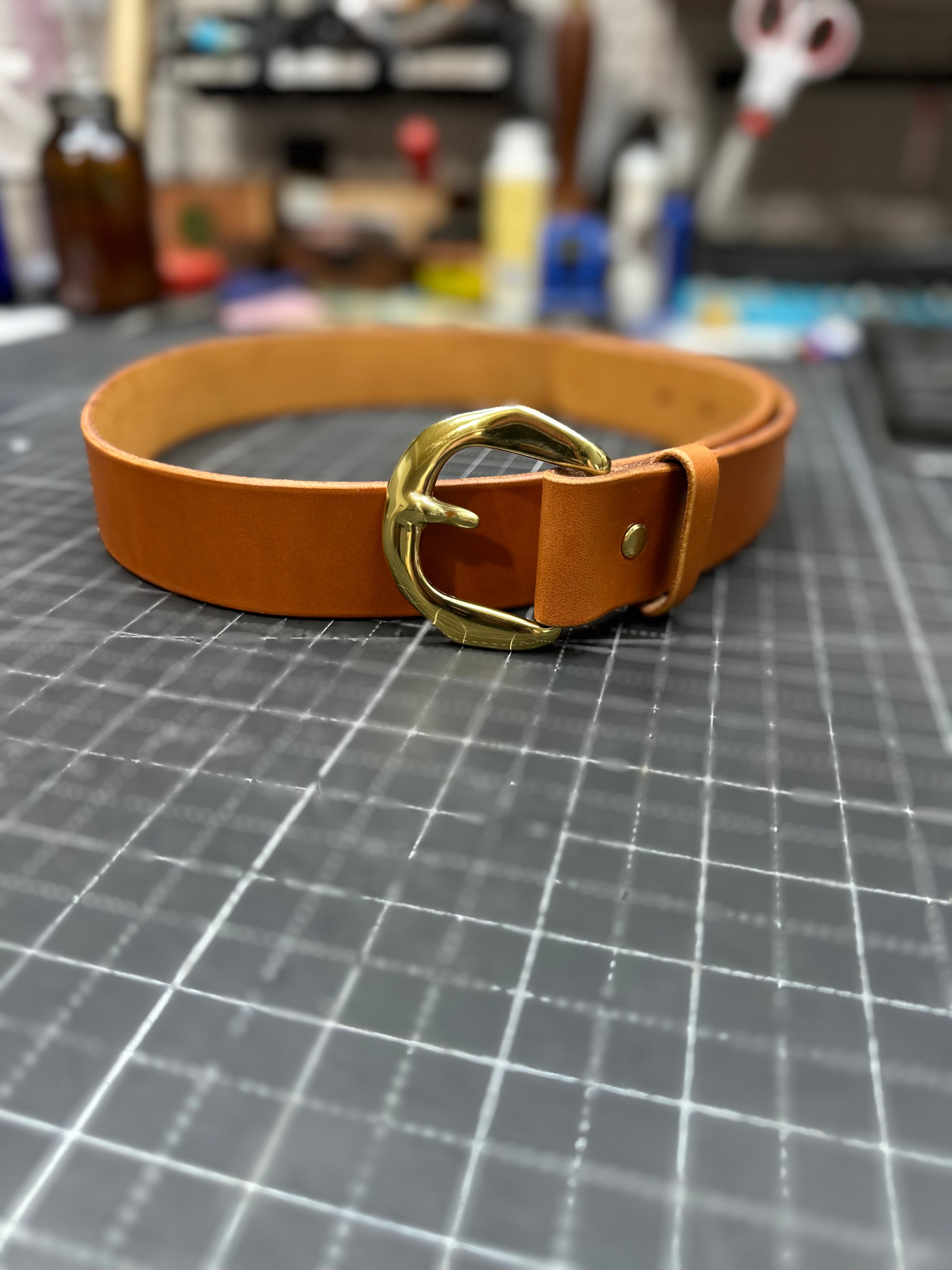 Handmade Leather Belt - Full Grain, Custom Fit | Main Street Collective