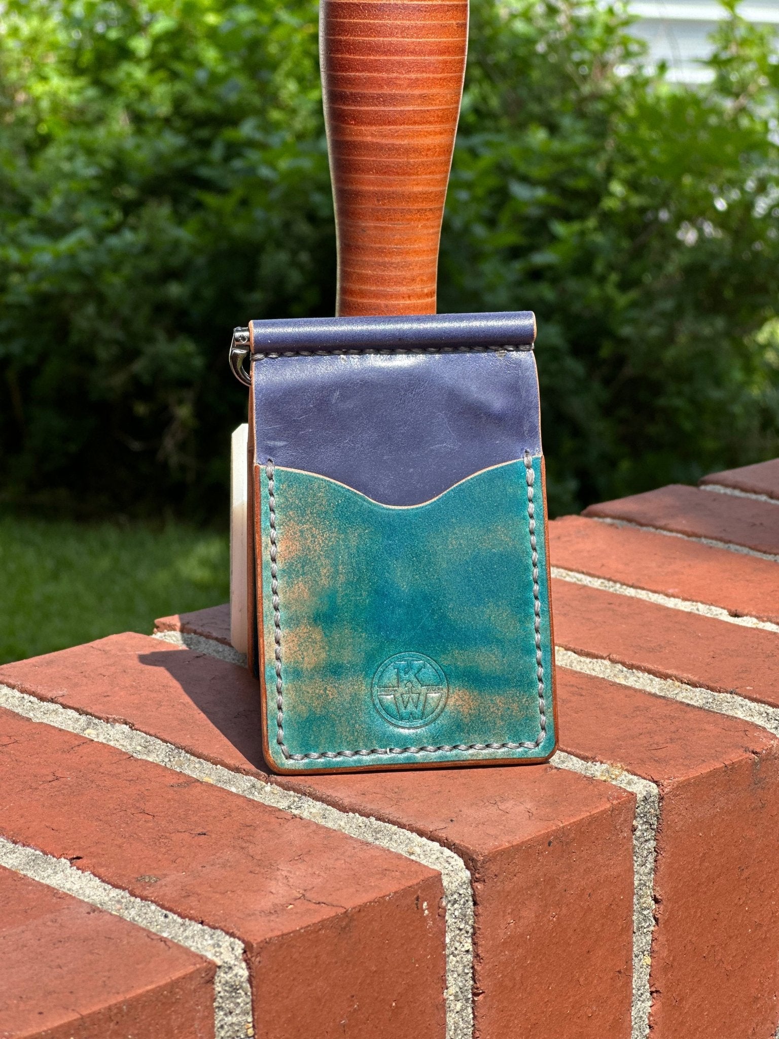 High end leather money clip wallets