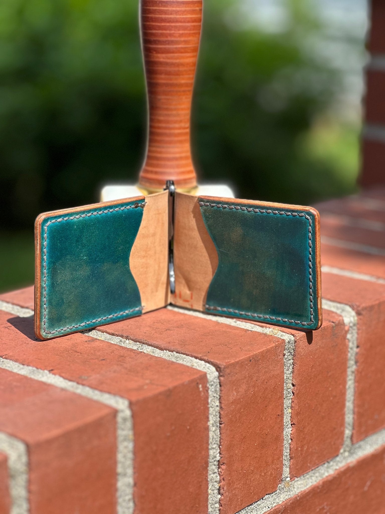 High end leather money clip wallets