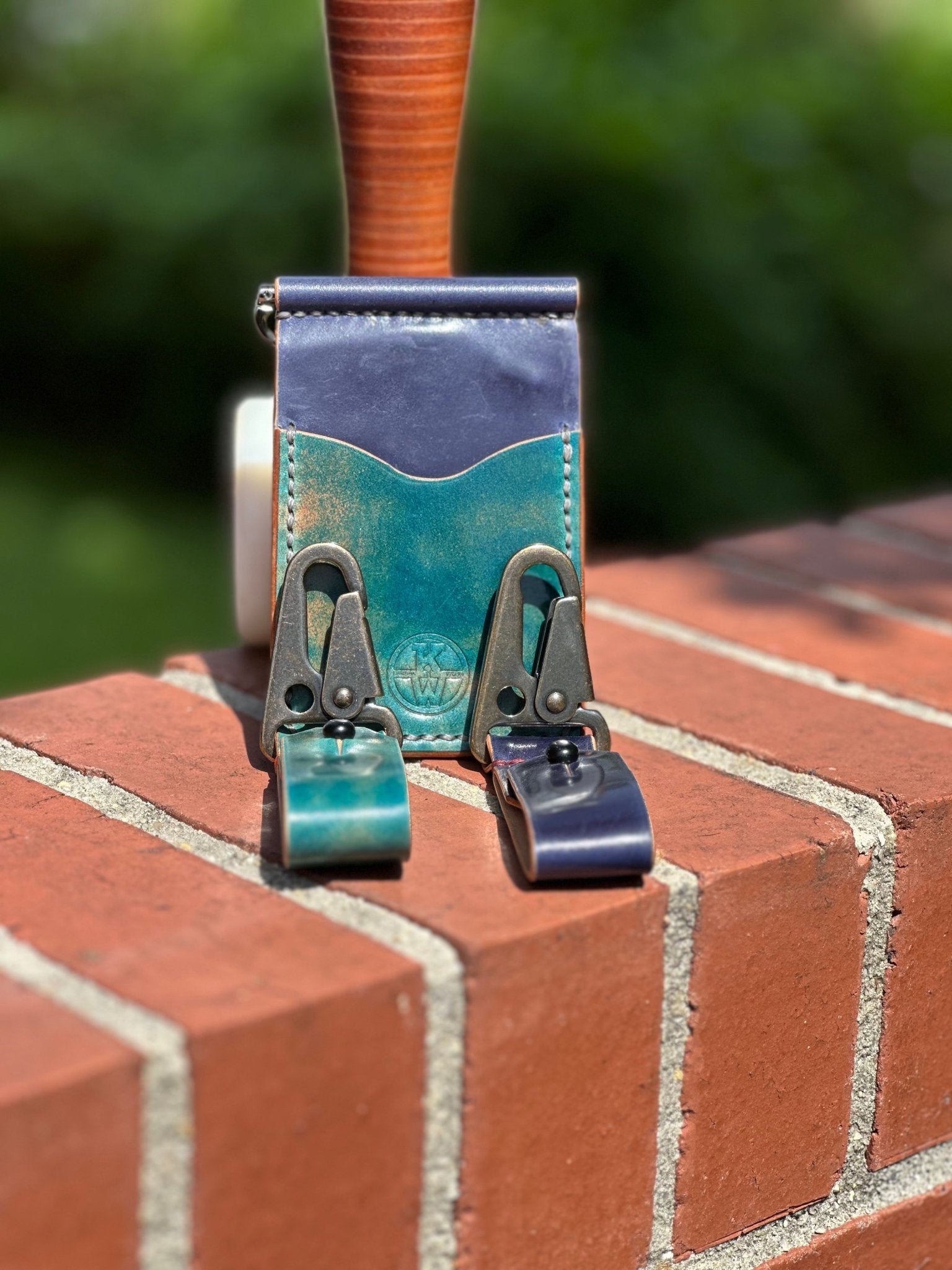 Handmade Leather Keychain by Main Street Collective: Full-Grain, Durable, Rugged Keyring for Everyday Carry