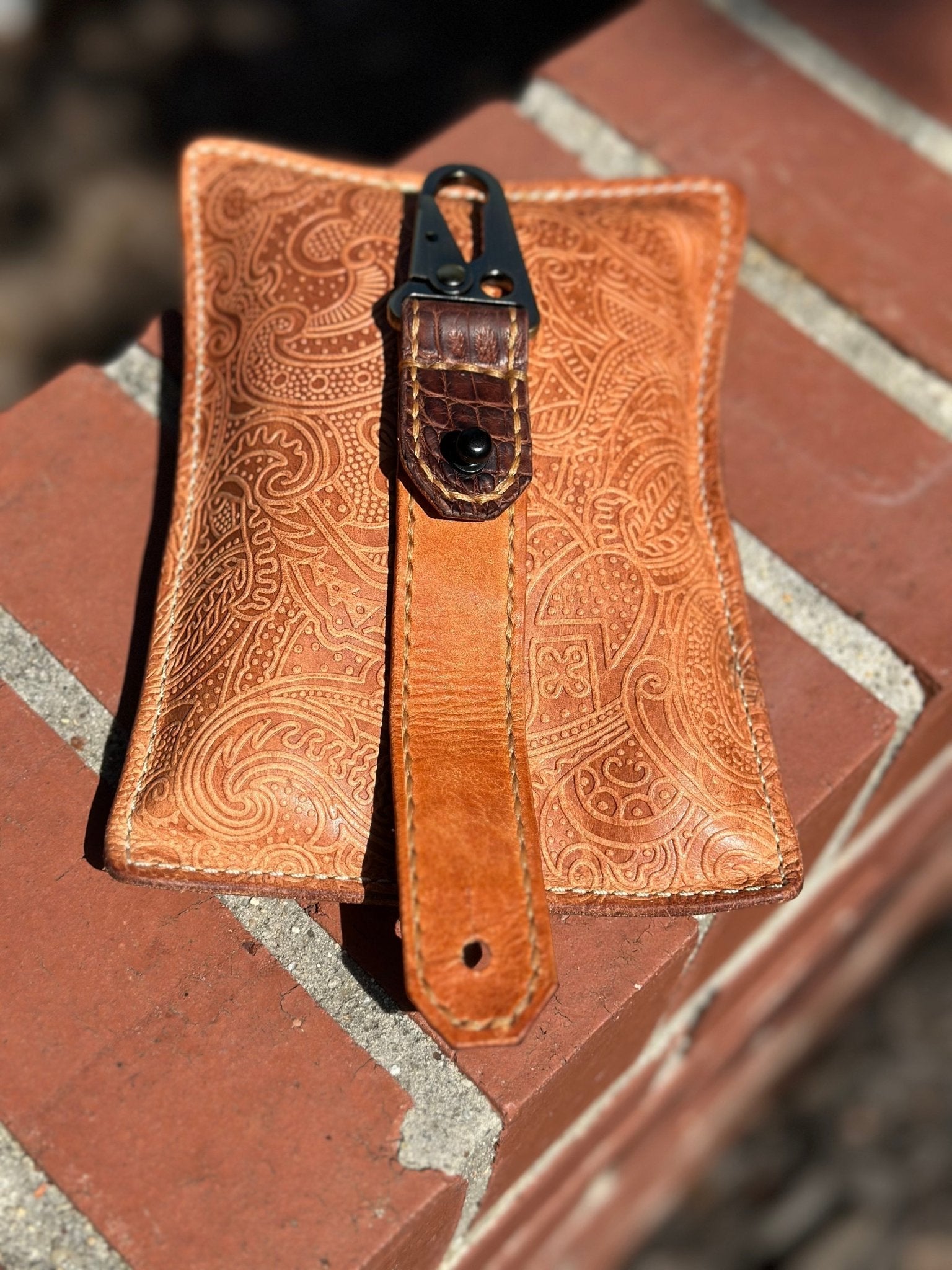 Handmade Leather Keychain by Main Street Collective: Full-Grain Leather, Durable Hardware, Everyday Carry