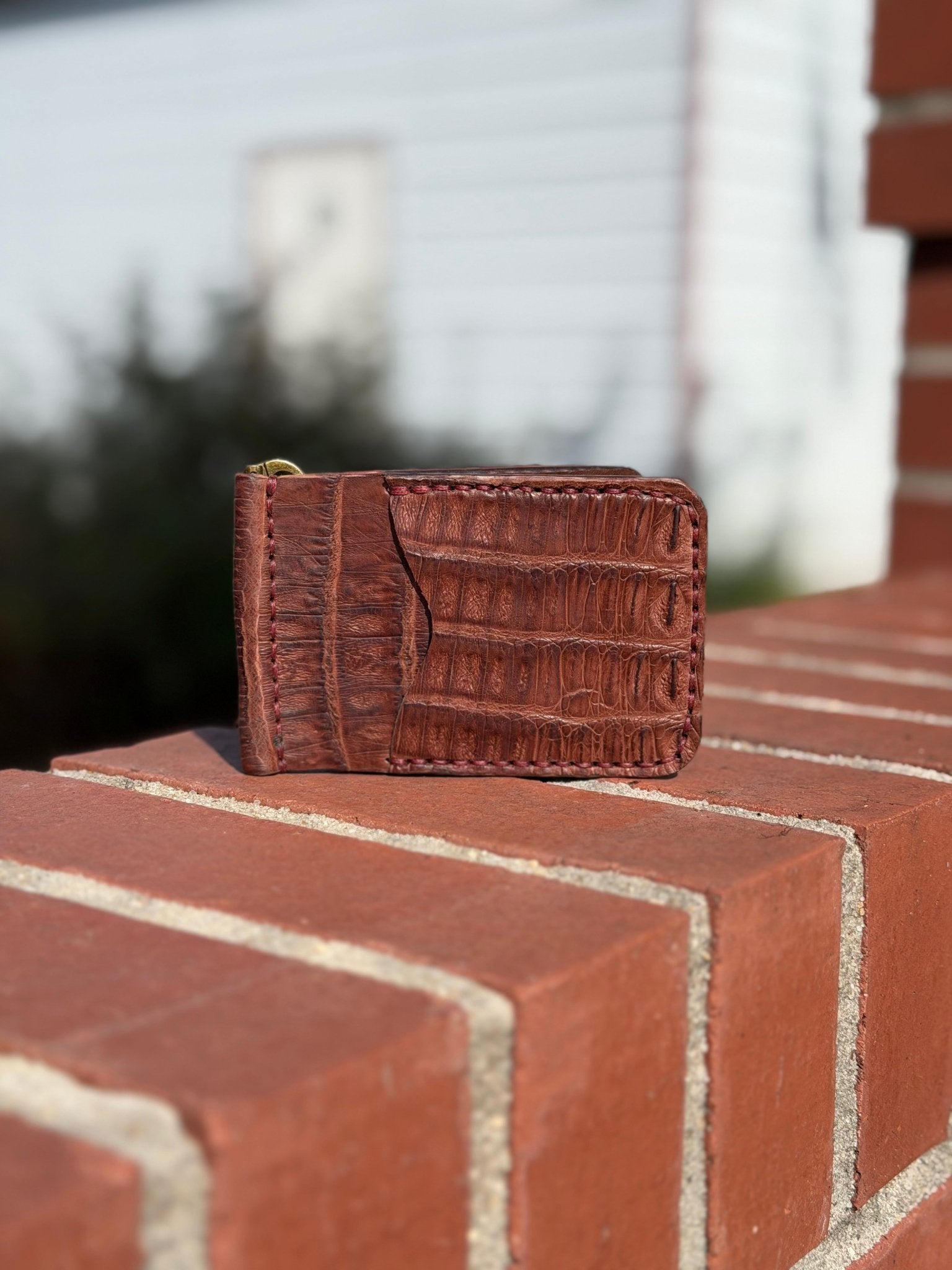 High end leather money clip wallets