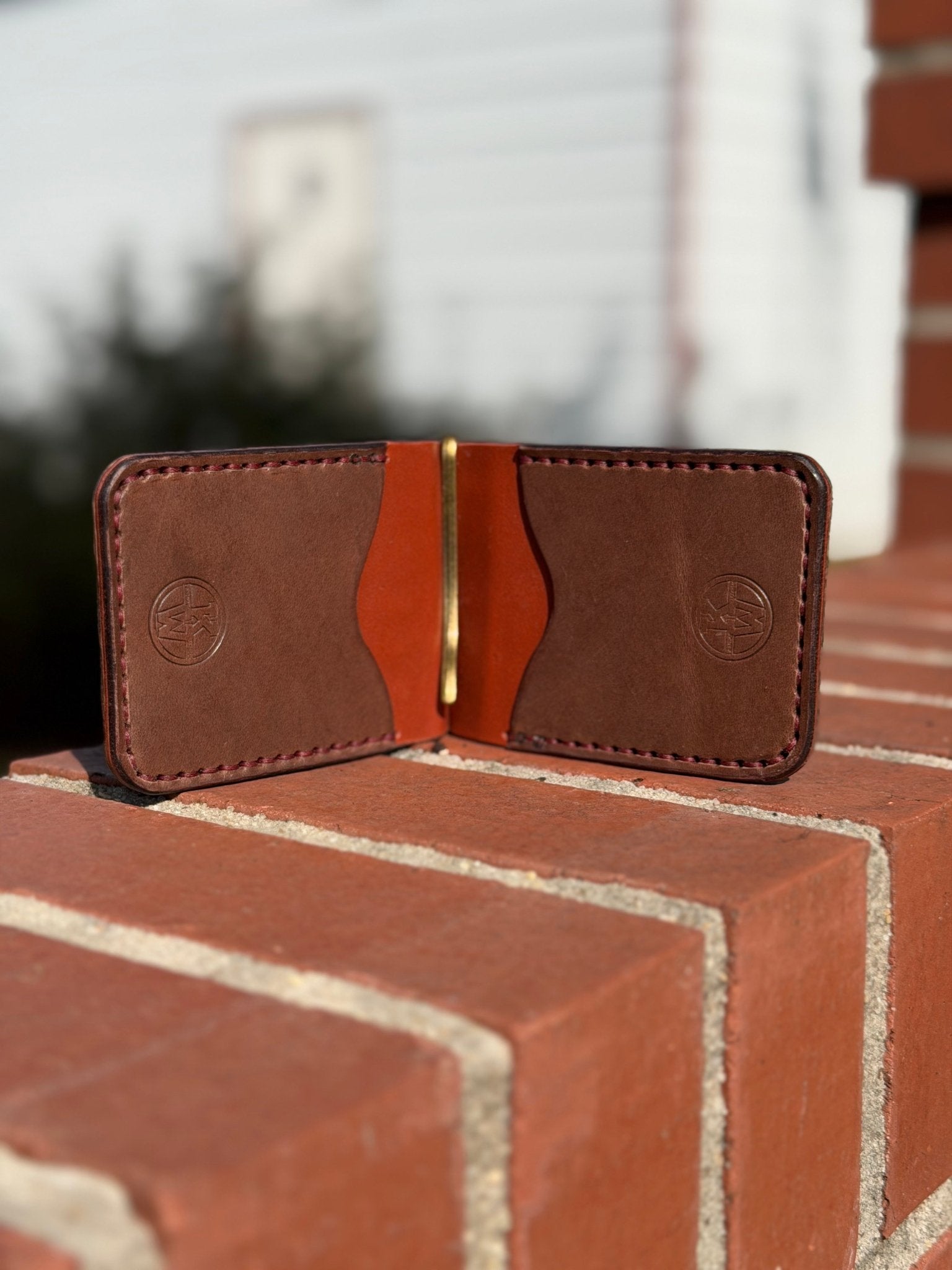 High end leather money clip wallets