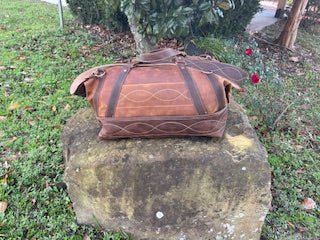Brown Leather Weekend Bag - Handmade Travel Duffel by Main Street Collective