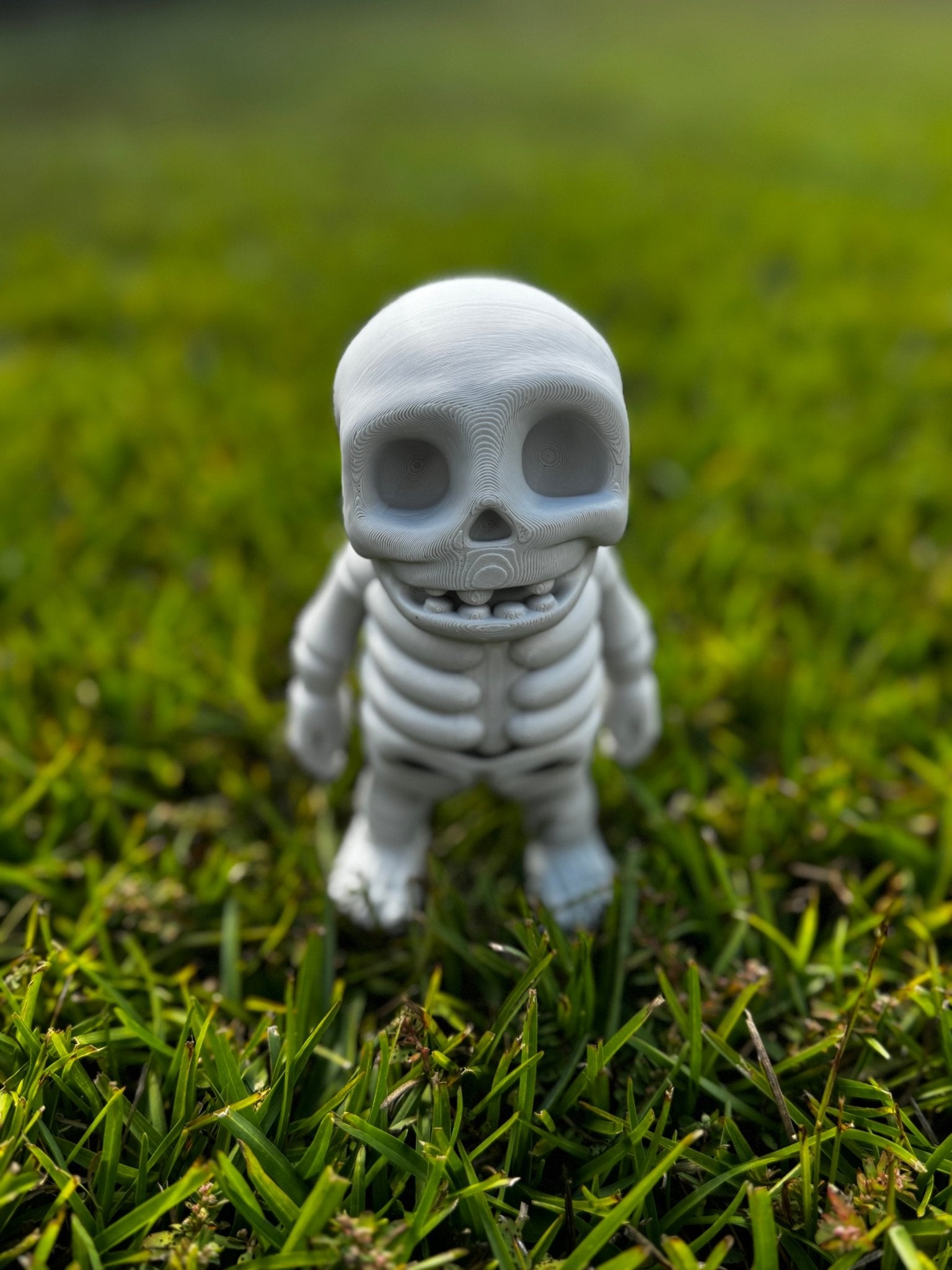 3D Printed Skeleton Fidget Toy - Bone-White Sensory Desk Toy by Main Street Collective