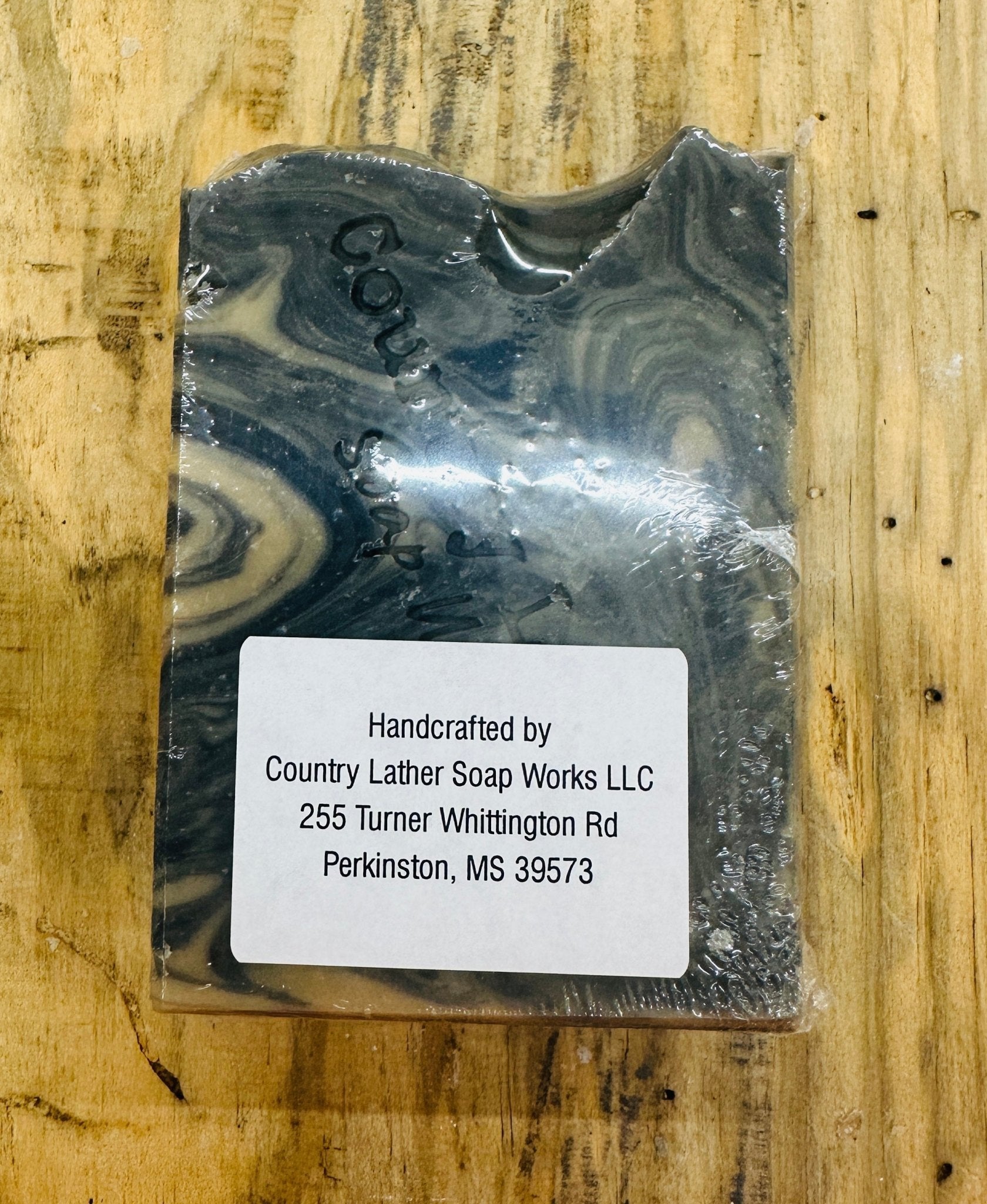 Country Lather Ripped Soap Bar - Activated Charcoal Men's Soap