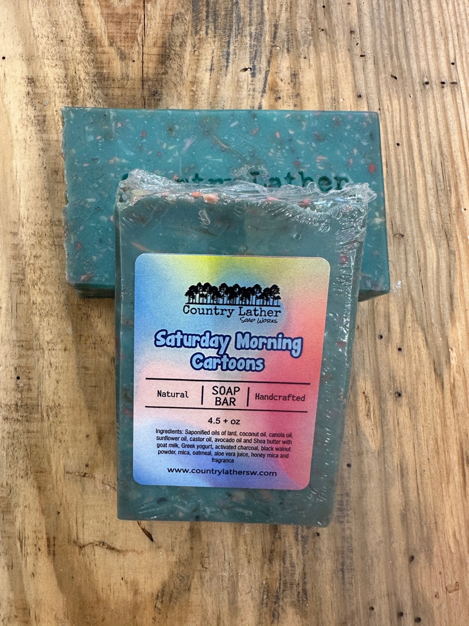 Saturday Morning Cartoons Soap by Country Lather: Natural, Handcrafted Soap Bar with Goat Milk & Shea Butter
