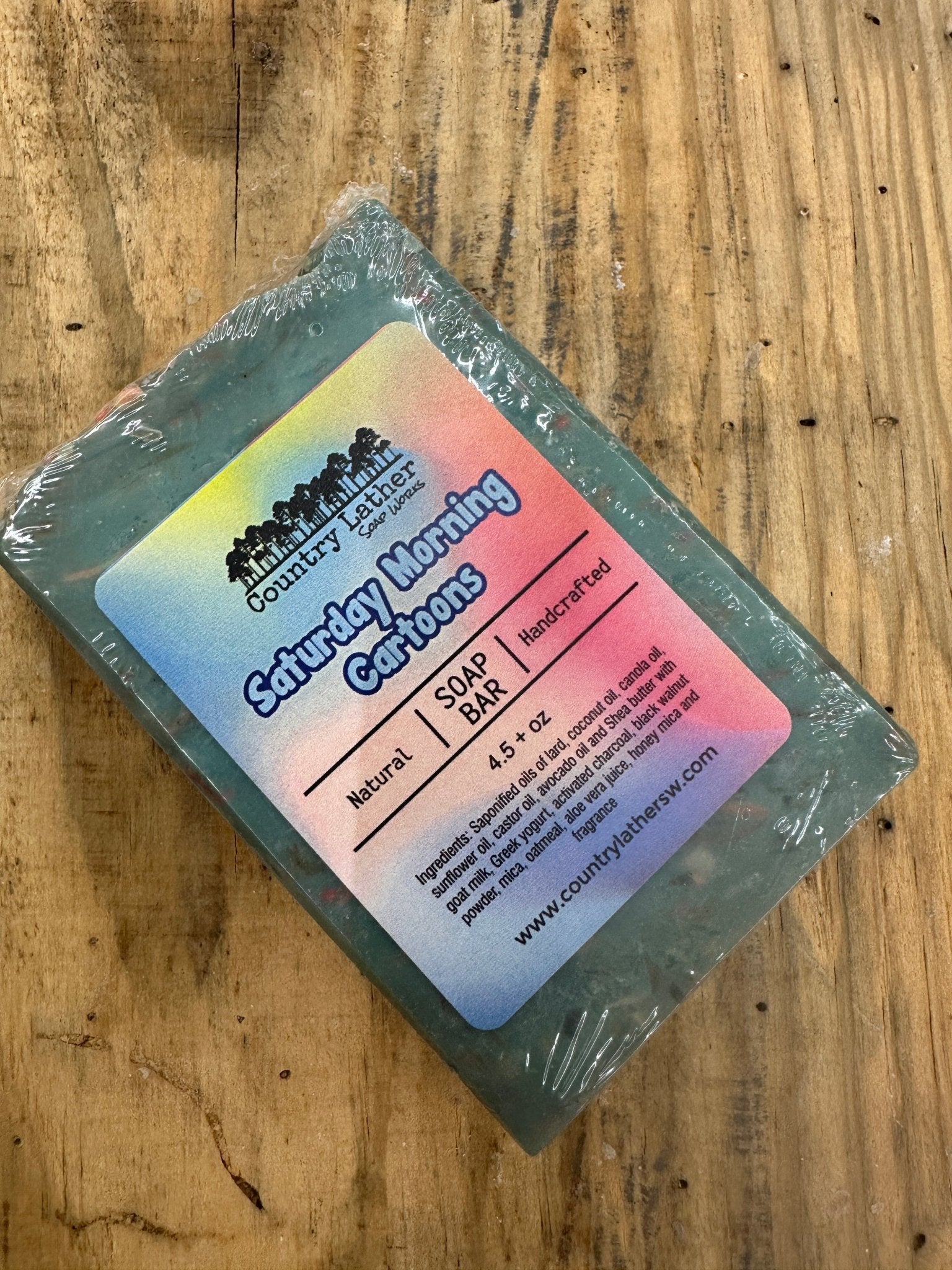 Country Lather Soap - Saturday Morning Cartoons Handmade Soap Bar with Natural Ingredients