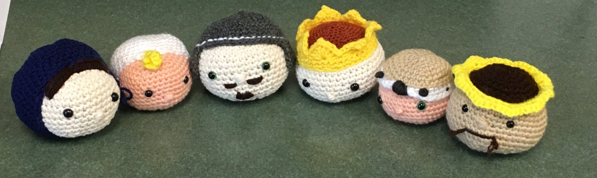 Crochet Nativity Scene Ornaments: Handmade Christmas Figures, Nativity Collection, Miniature Dolls