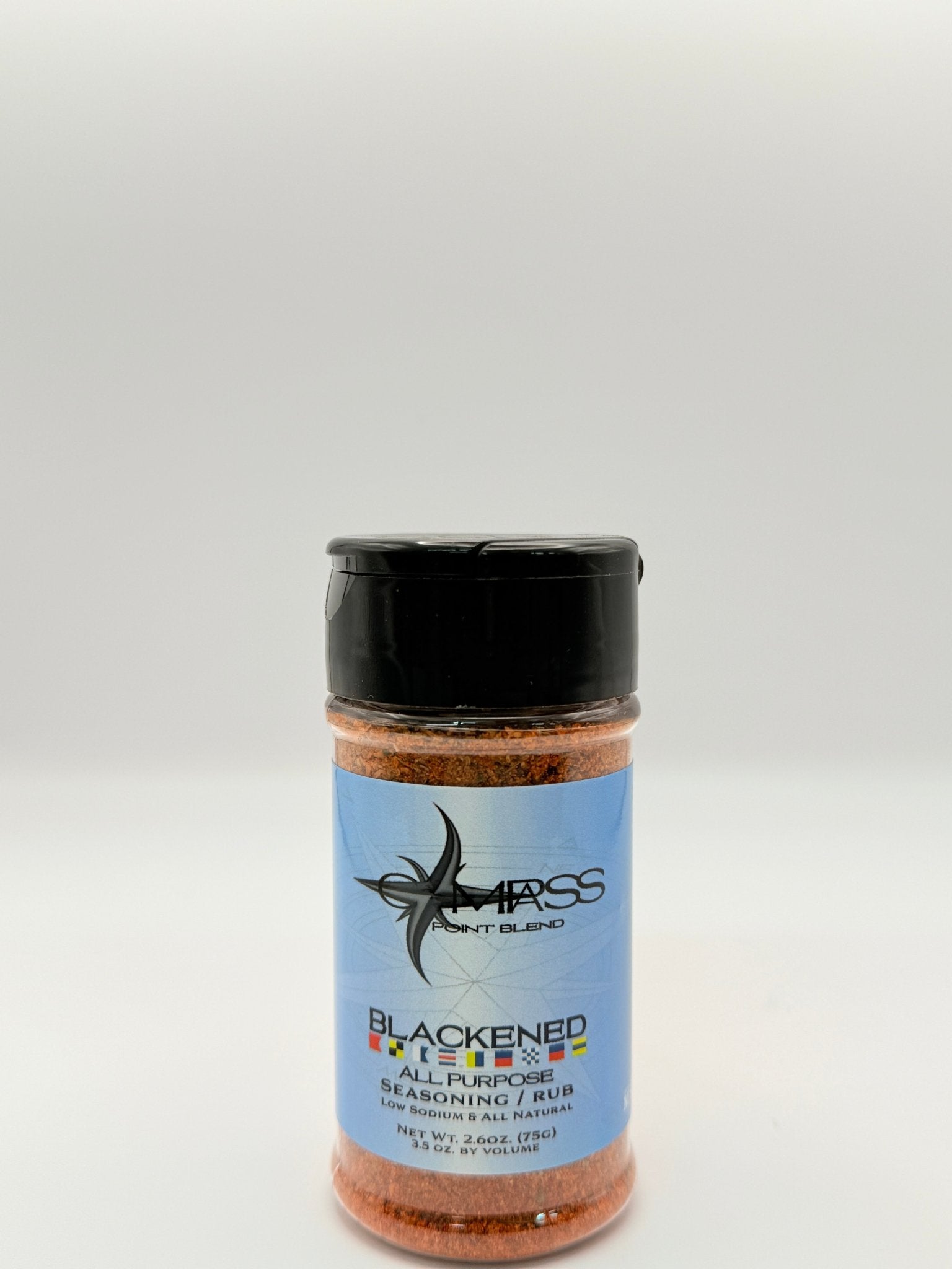 Compass Point Blend Blackened Seasoning: All-Purpose Spice & Rub, Low Sodium, All Natural
