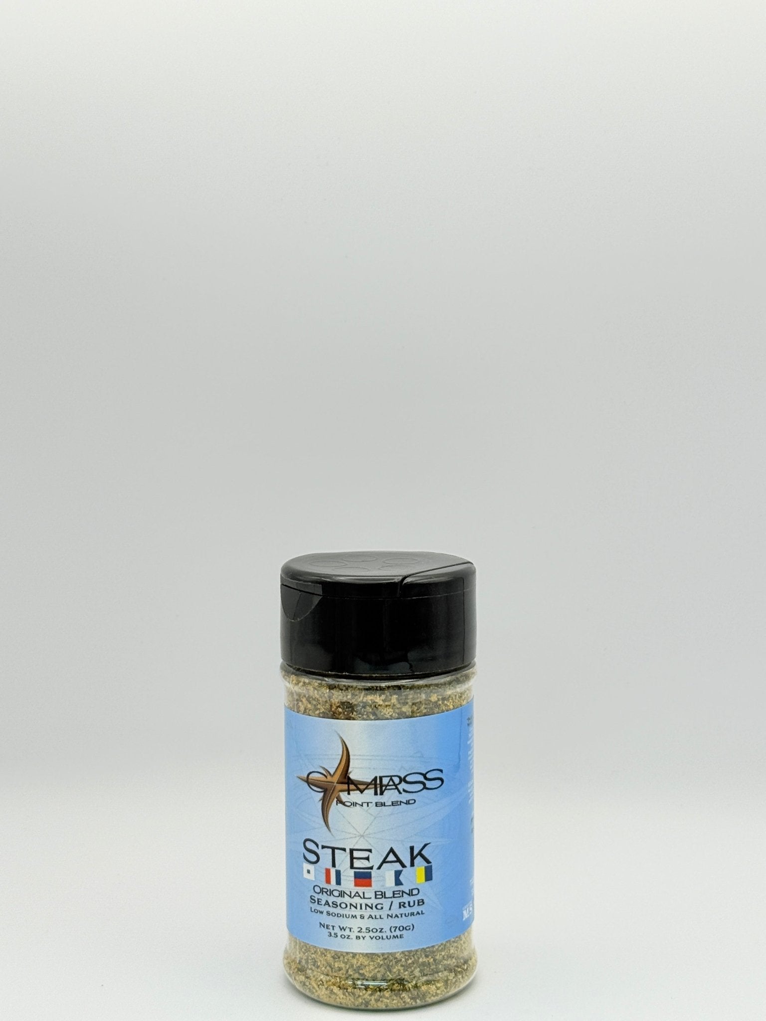 Compass Point Steak Blend Seasoning Rub - Original Blend for Grilling & Roasting