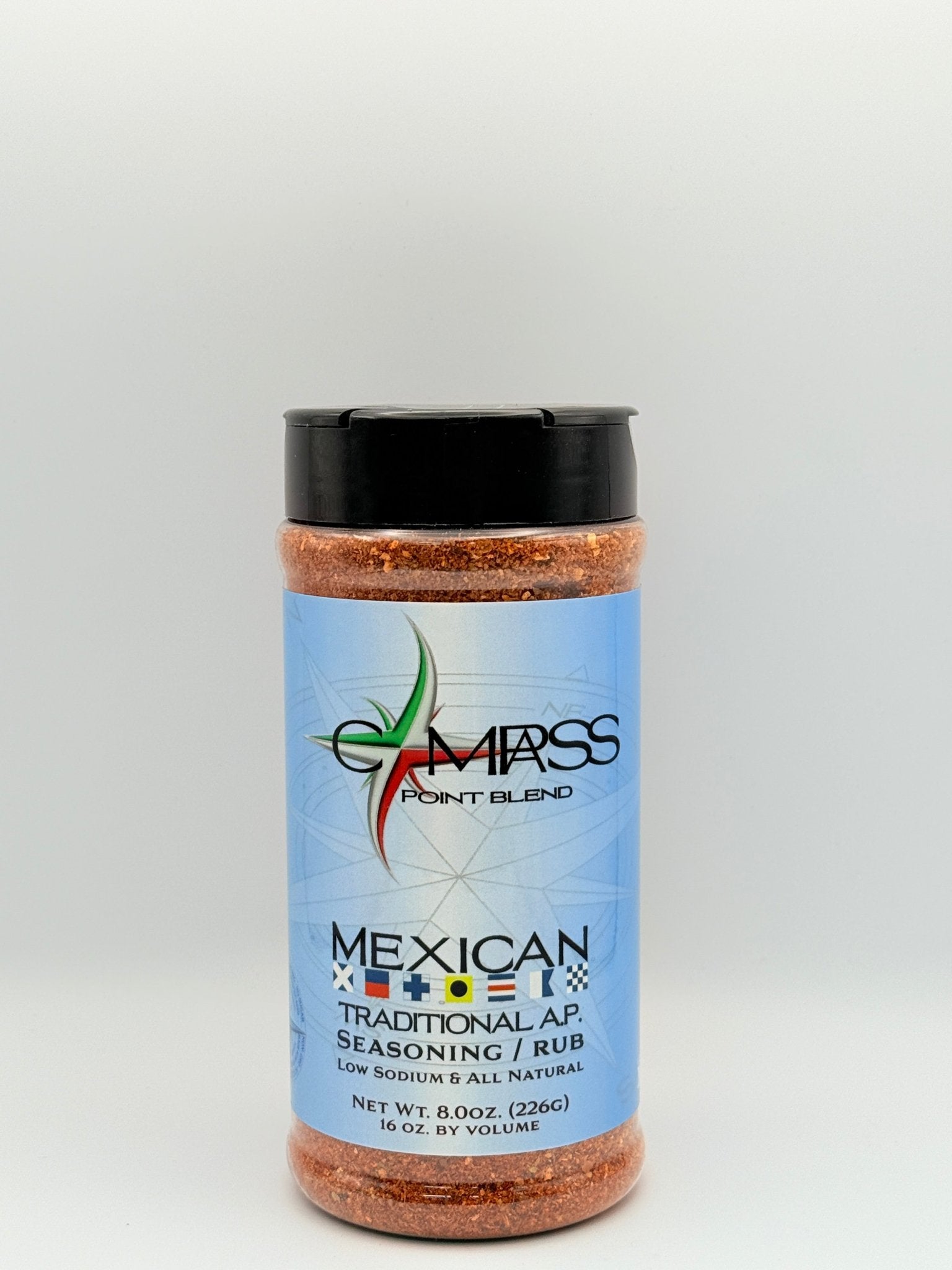 Compass Point Blend Mexican Seasoning Rub - All-Purpose, Low Sodium, Natural Adobo for Tacos, Fajitas, & More!