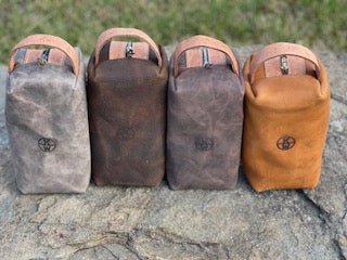 Leather DOP Bags - Toiletry & Makeup Travel Bags by Main Street Collective