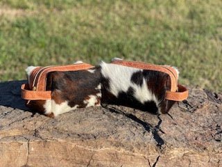 Cowhide Dop Bags - Leather Toiletry & Makeup Travel Pouches - Main Street Collective