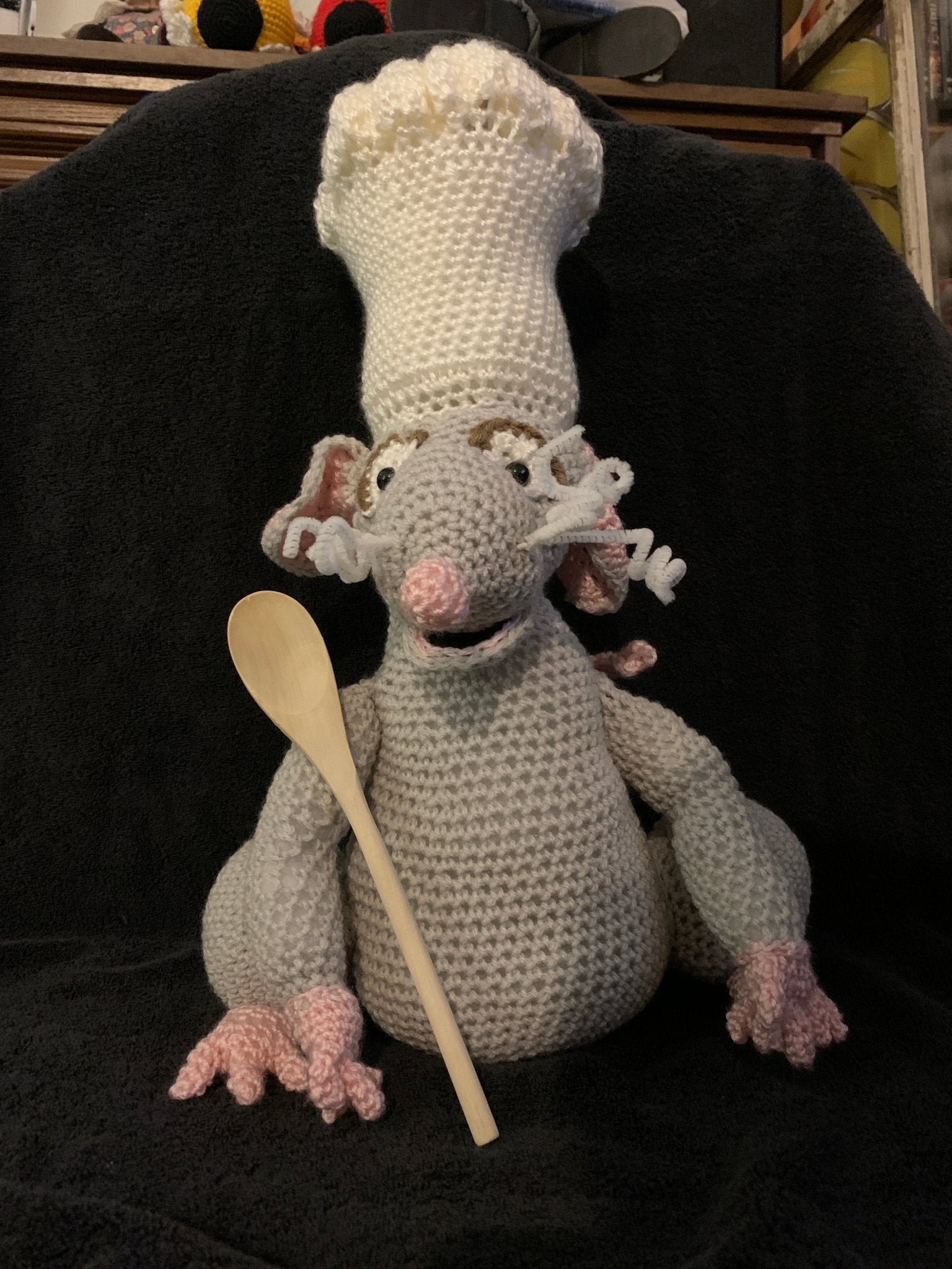 Ratatouille Crochet Mouse Chef from Main Street Collective - Disney Inspired Handmade Toy