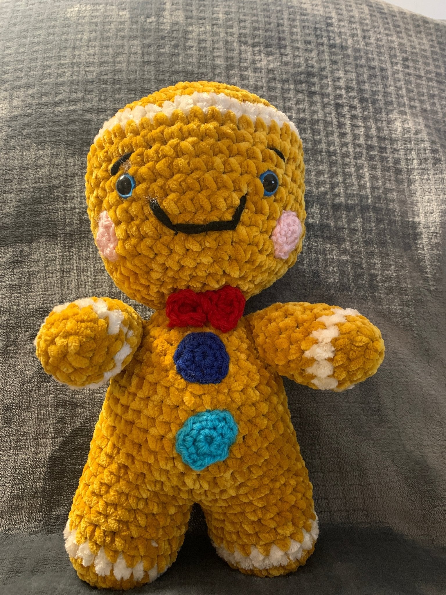 Crochet Gingerbread Man Plush Toy | Handmade Gingerbread Man Doll | Main Street Collective