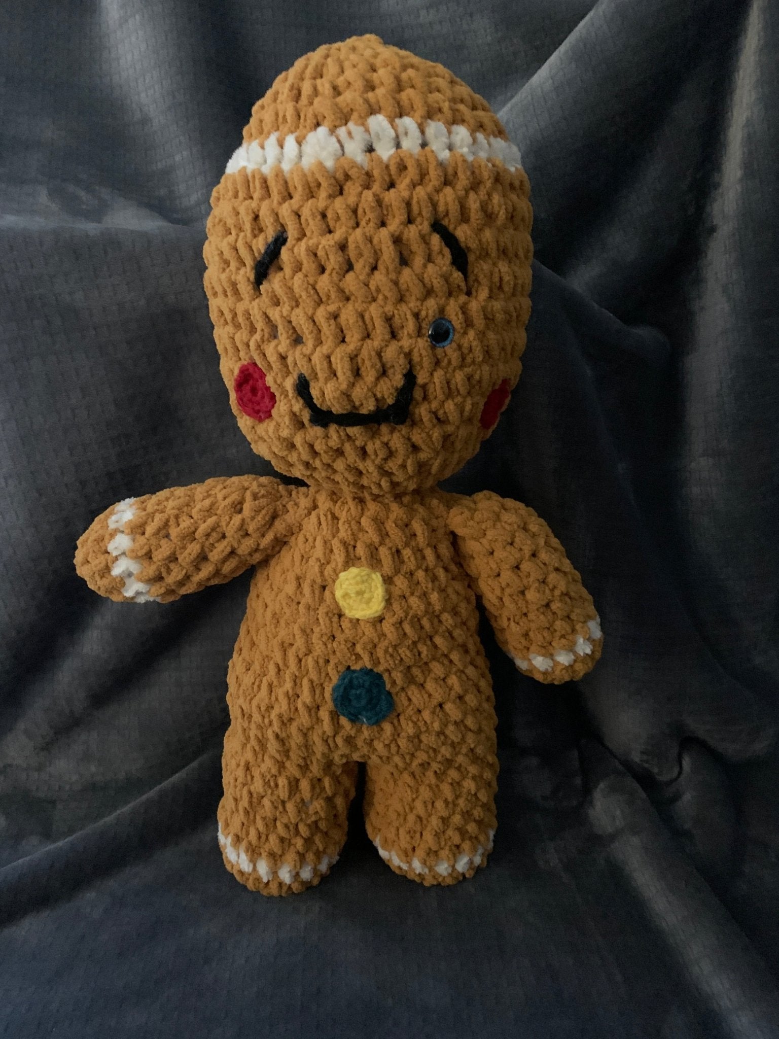 Large Handmade Crochet Gingerbread Man - Main Street Collective