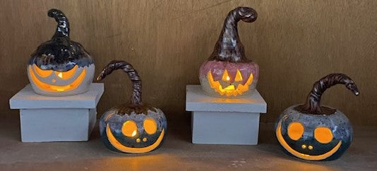 Ceramic Jack-o'-Lanterns: Halloween Pottery Workshop Keepsakes by Main Street Collective