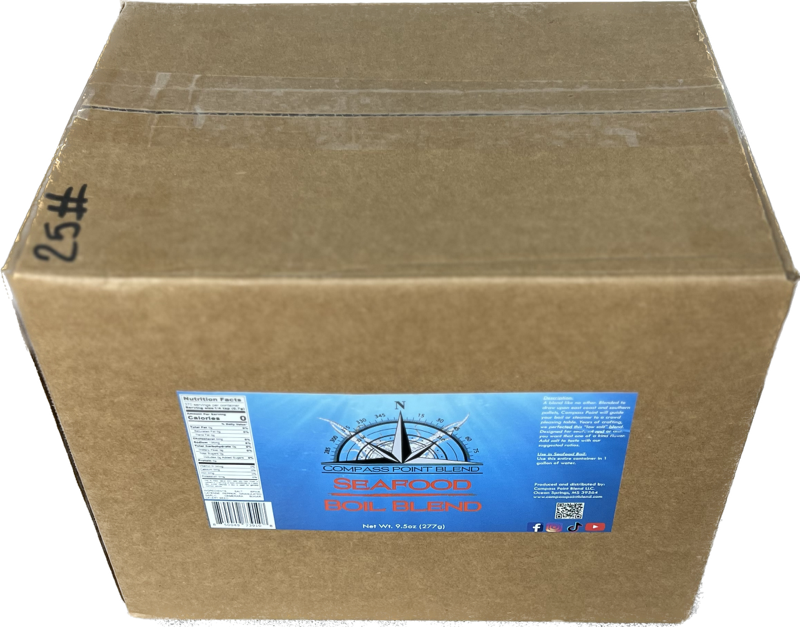Compass Point Seafood Boil Blend - Bulk Size Box #25
