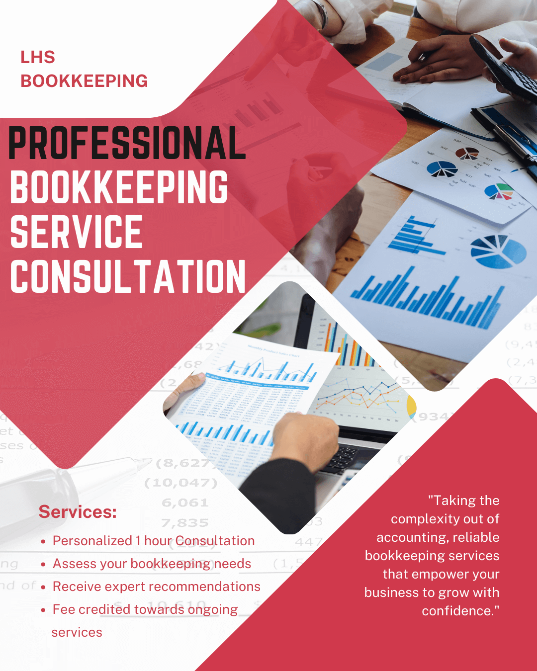 LHS Bookkeeping 1-hour consultation – Mississippi small business financial services.
