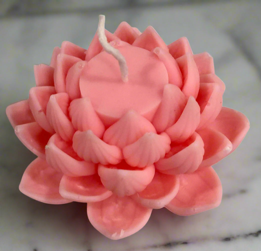 Blooming Flower Scented Pillar Candle