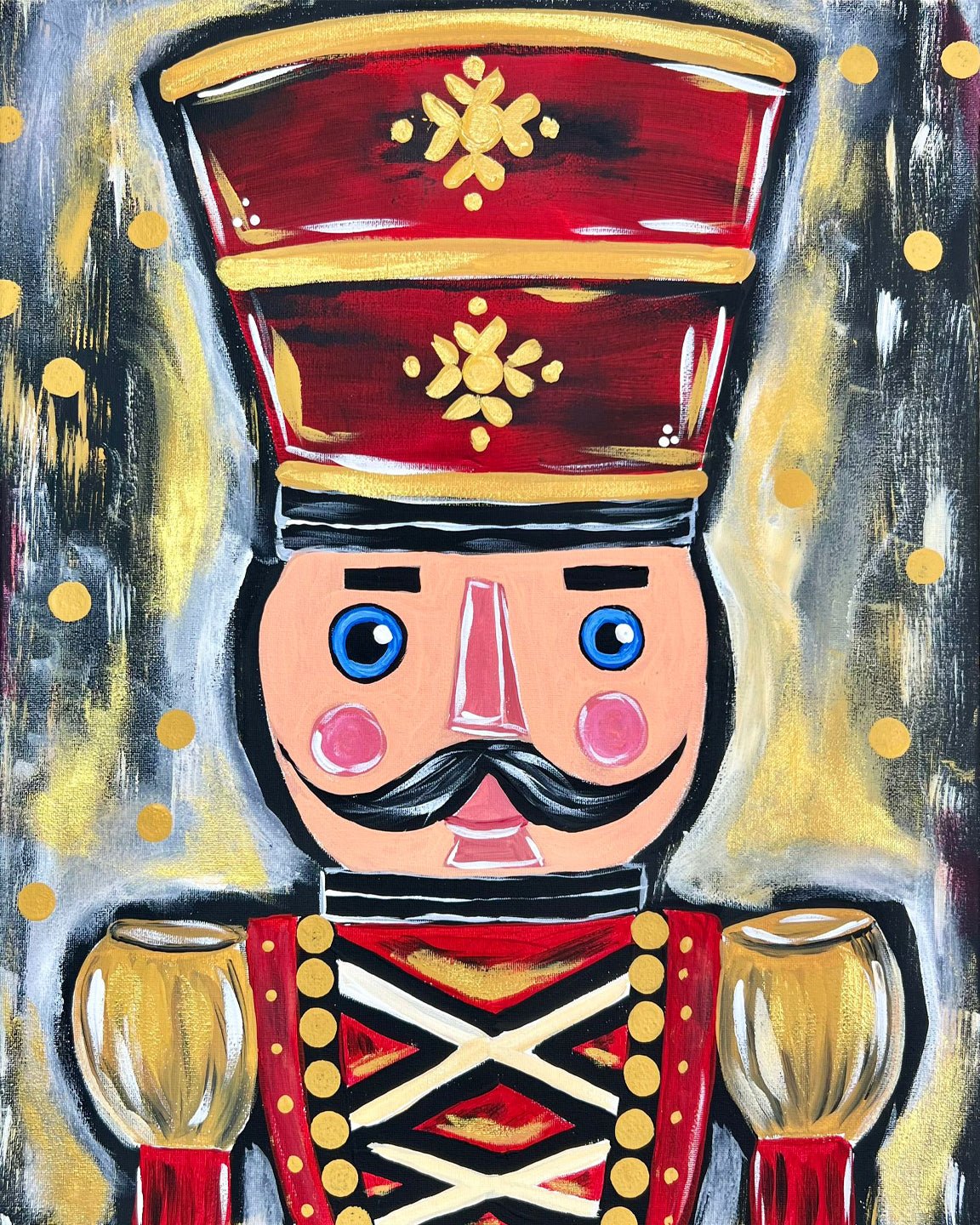 Nutcracker DIY Paint Kit: Canvas Art by Main Street Collective, Festive Craft Project