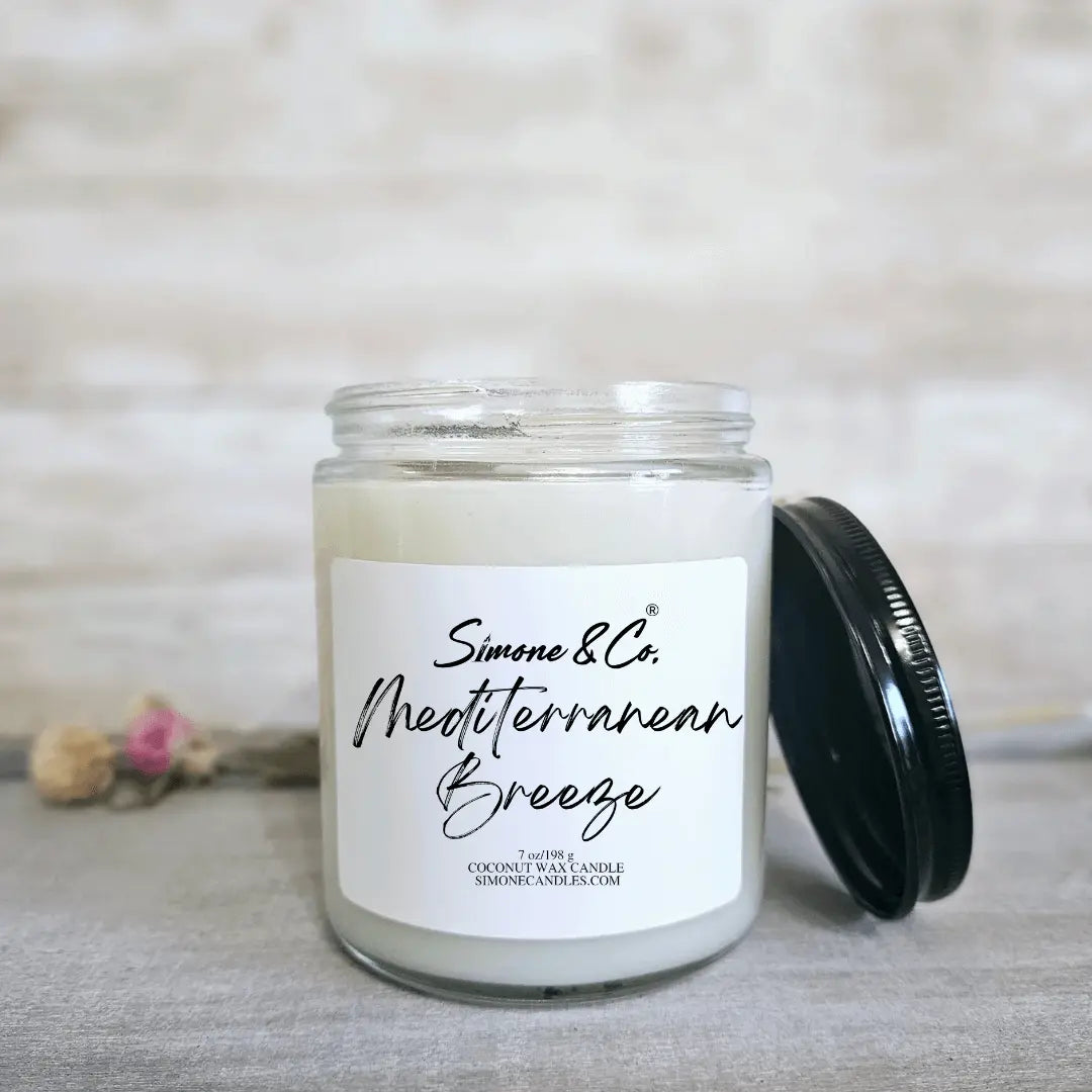 Mediterranean Breeze Candle by Simone & Co. - Coastal Fresh Fragrance at Main Street Collective
