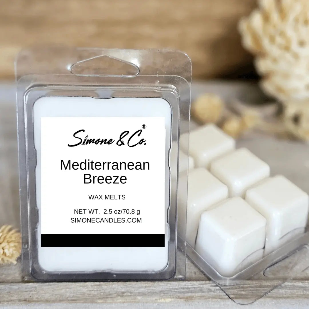 Mediterranean Breeze Wax Melts | Simone & Co. Fragrance – Coastal Scent & Home Ambiance