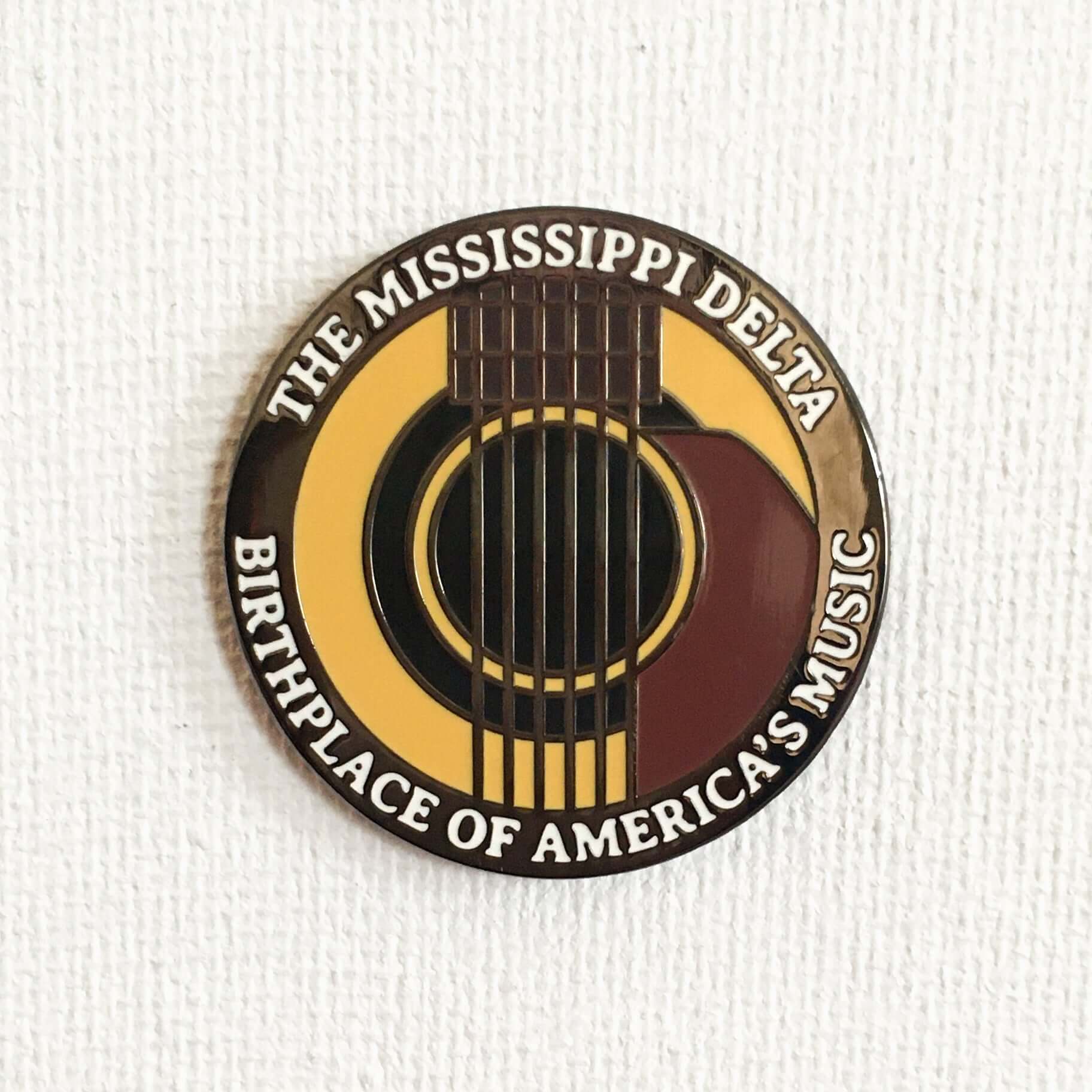 Mississippi Delta Music Pin: Birthplace of America's Music Enamel Pin. Blues & Heritage Souvenir.